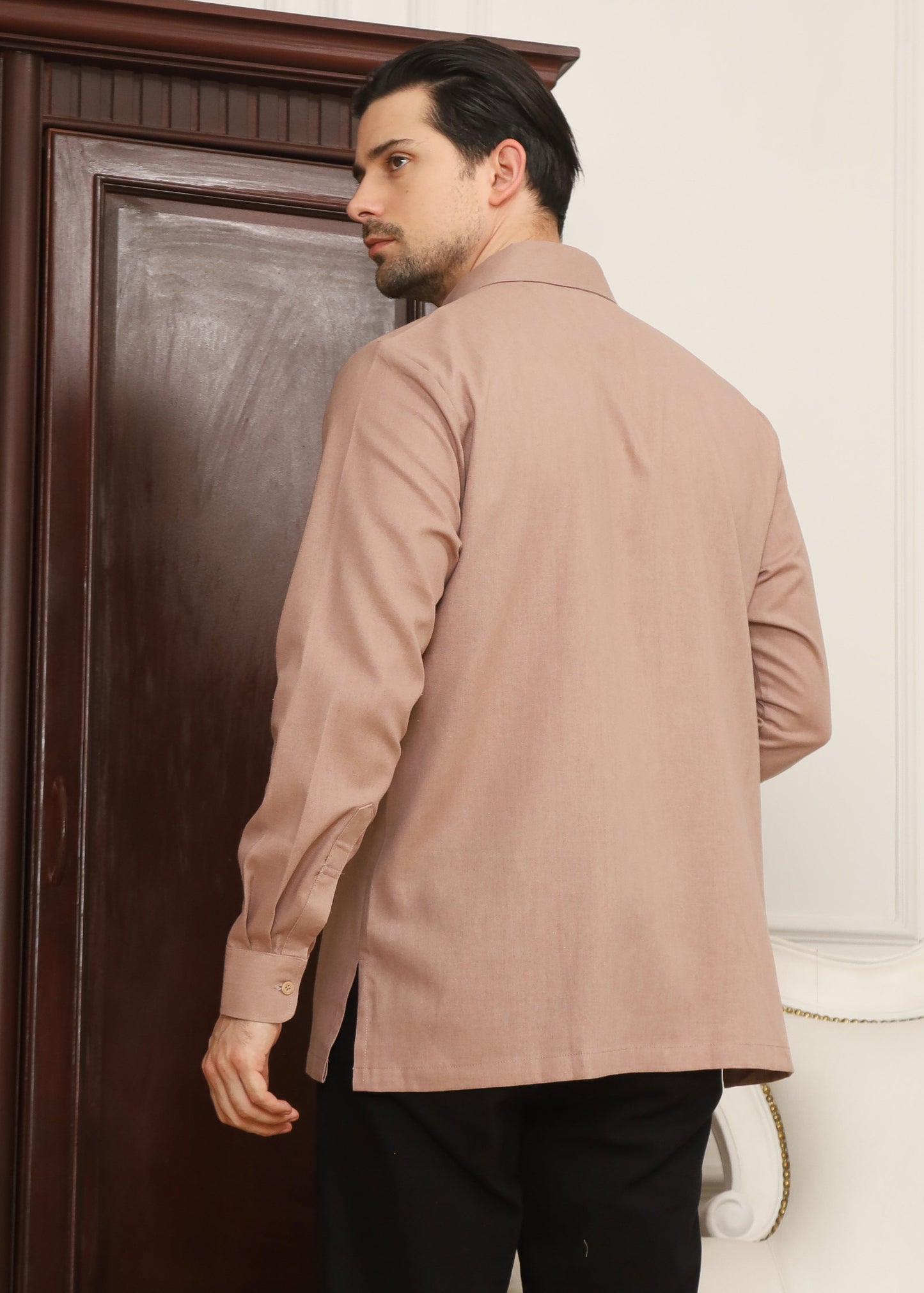 Kenji Shirt - Mocha Rose