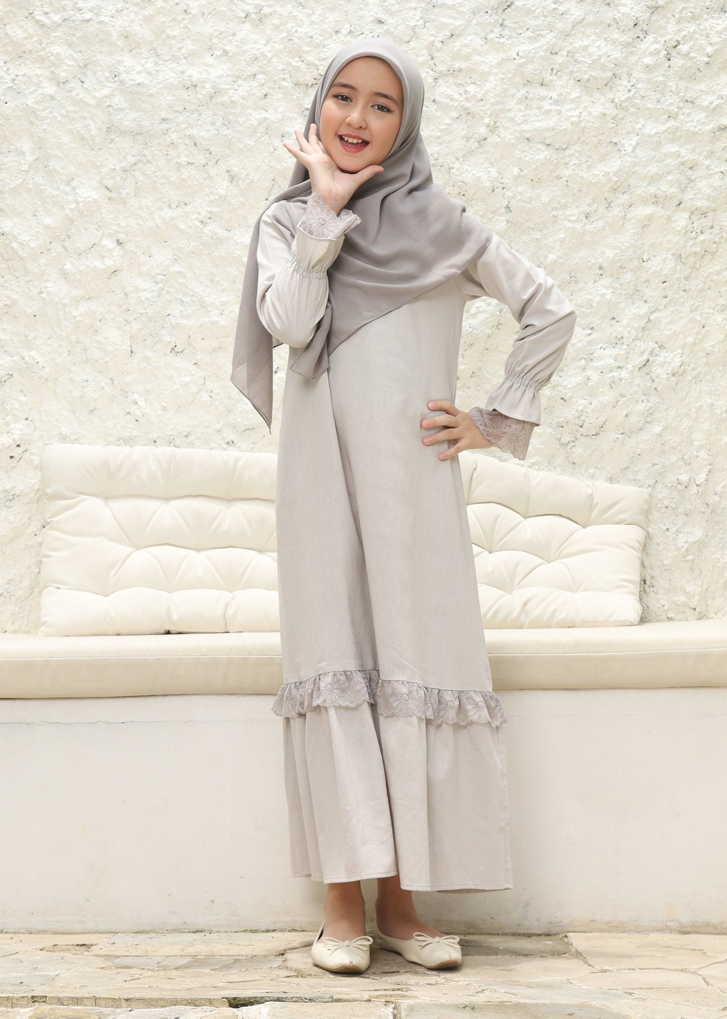 Kiyomi Dress Girl - Cloud Cream