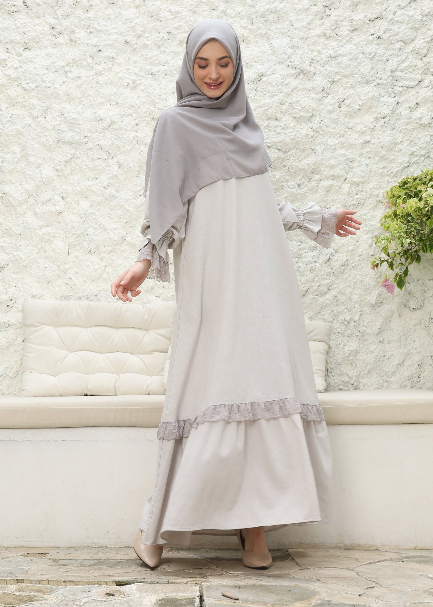 Kiyomi Dress - Cloud Cream