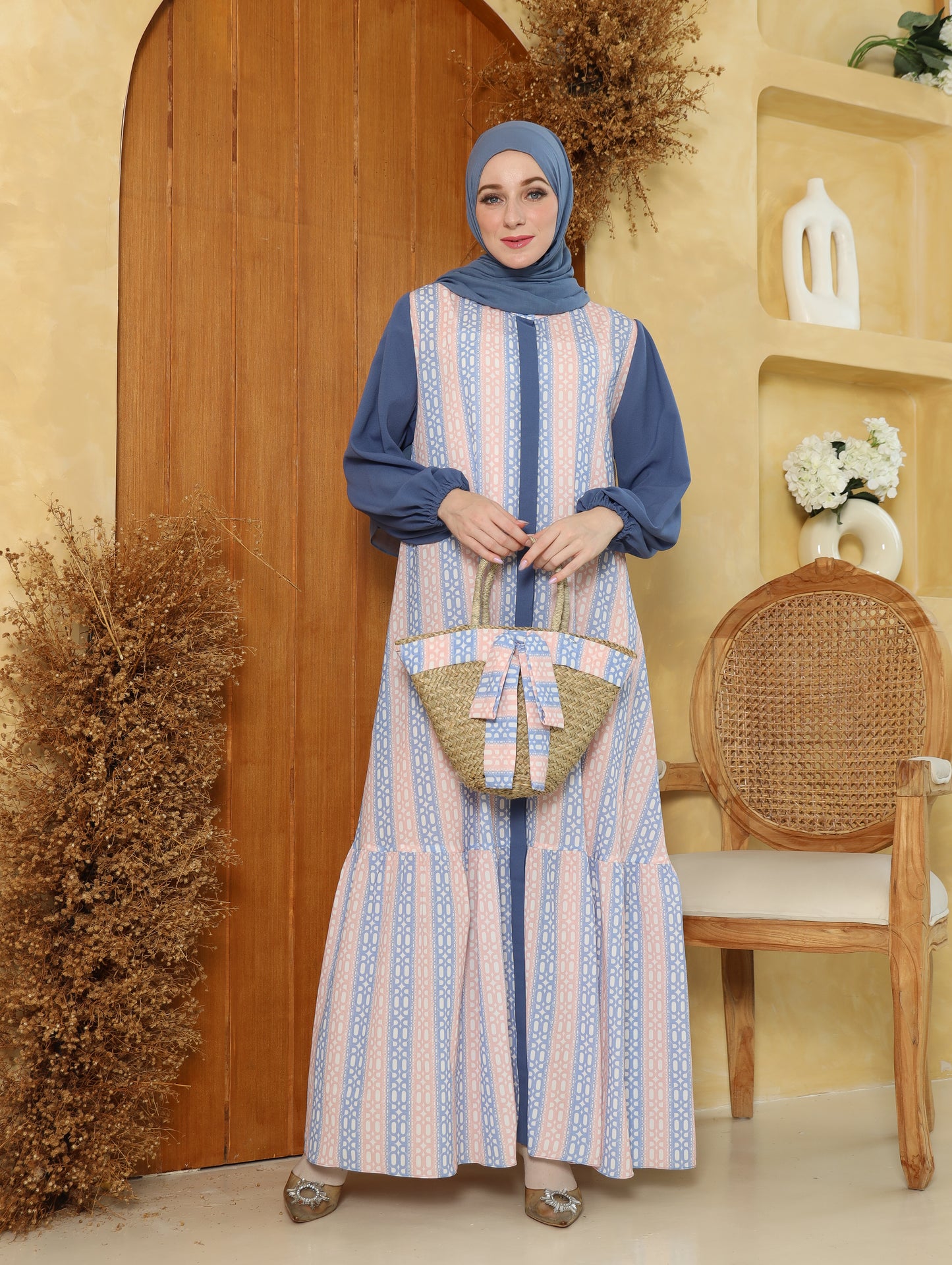 Layla Dress Outer - Rose Serenity