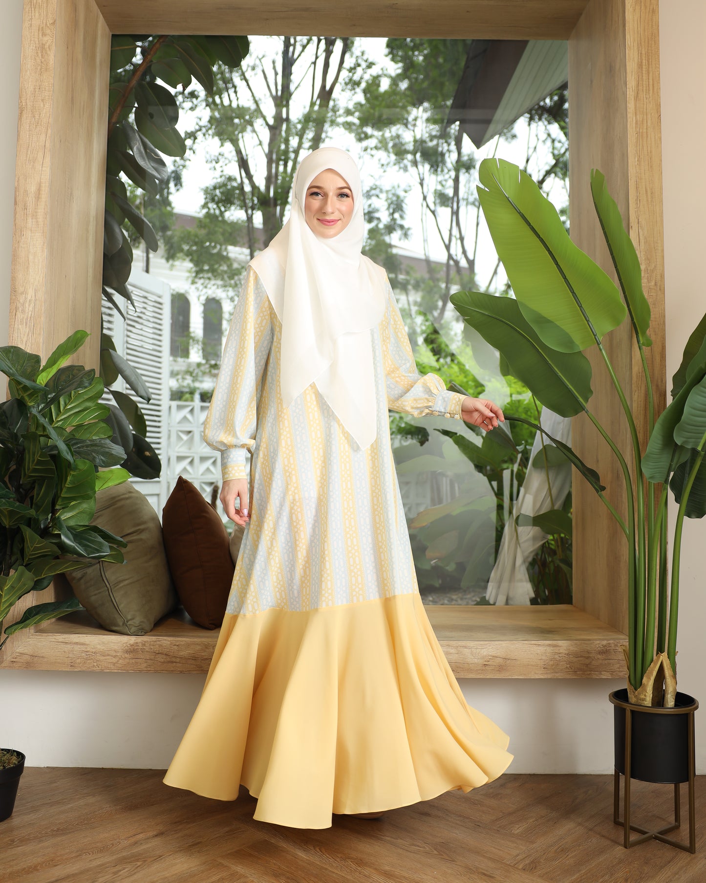 Rania Dress - Ice Banana