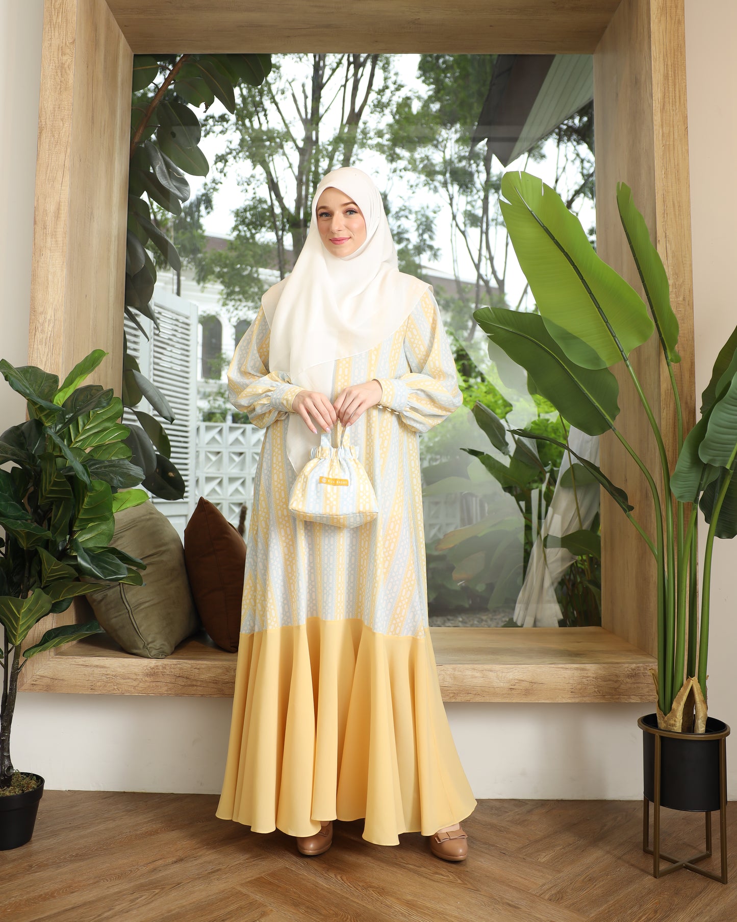 Rania Dress - Ice Banana