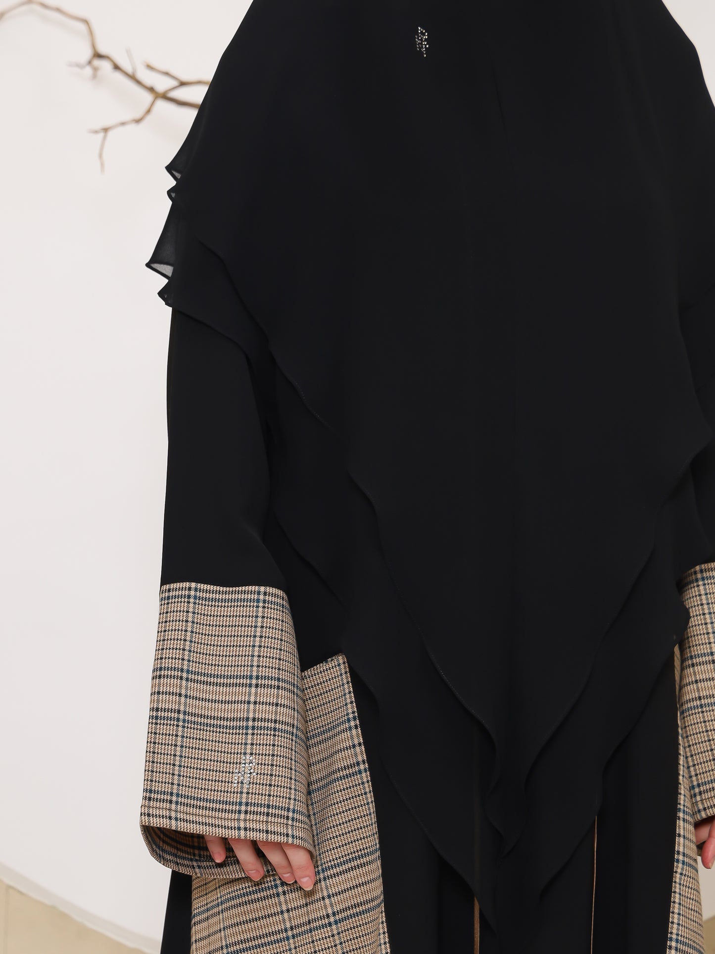 Shaybah Abaya - Black Akaroa