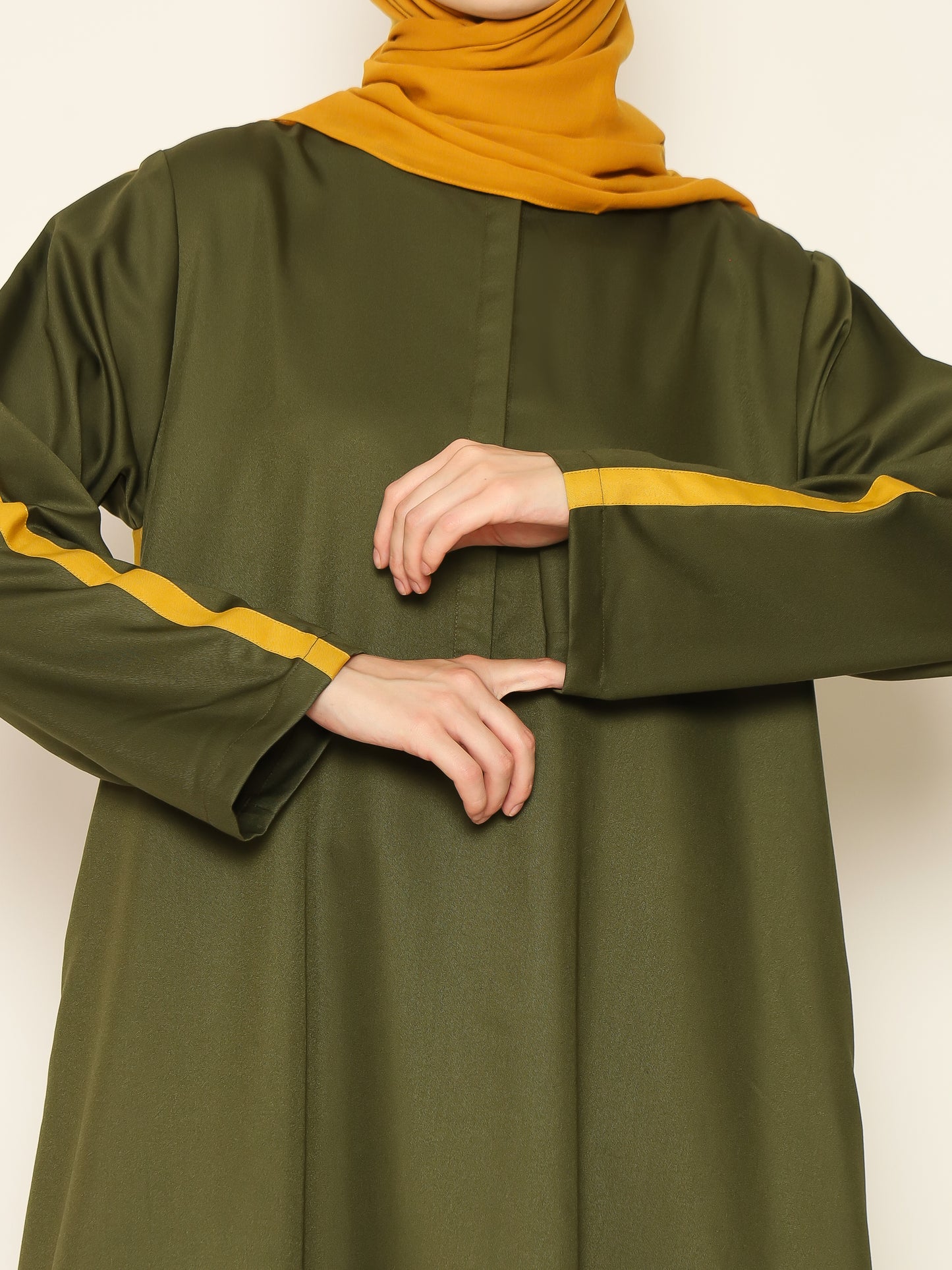 Basic Stripes Dress - Army