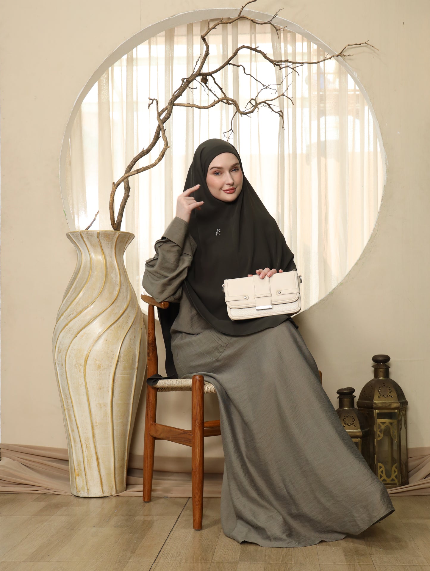 Slouchy Abaya - Olive