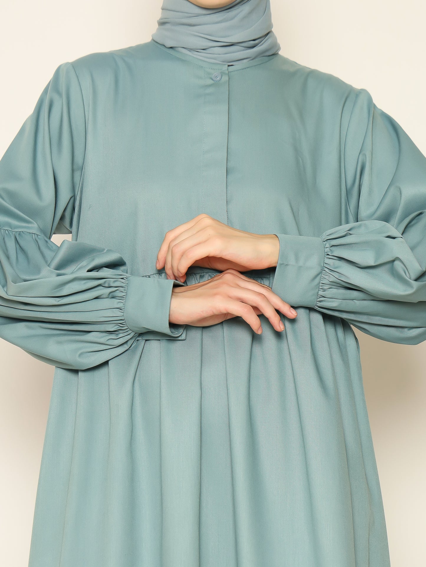 Layered Dress - Cadet Blue