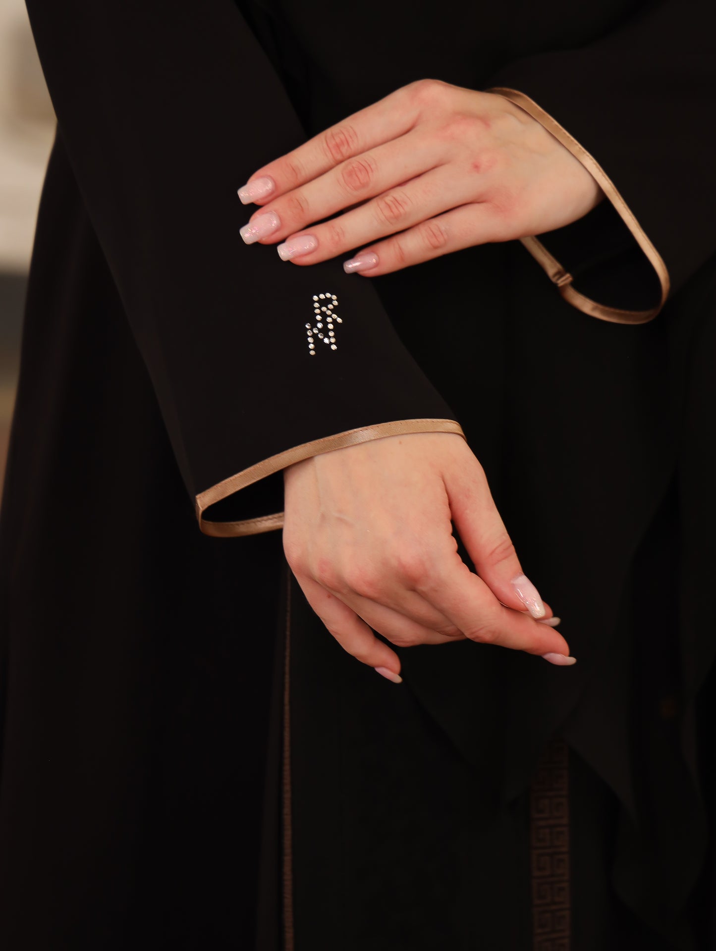Abha Abaya - Black Antique