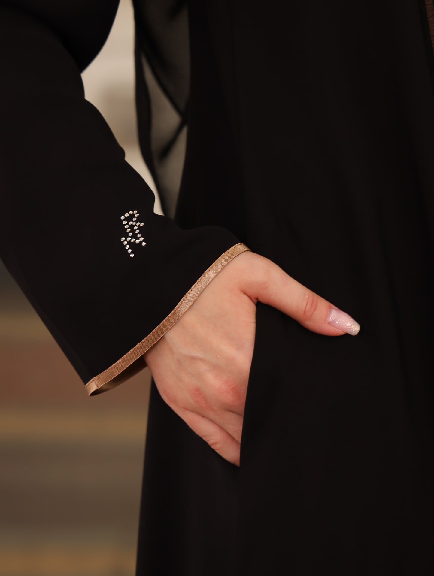 Abha Abaya - Black Antique