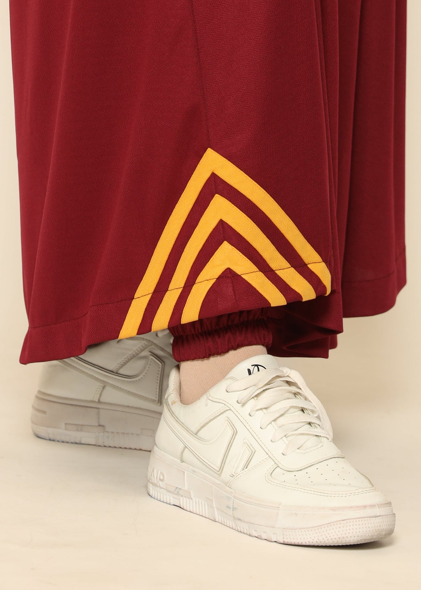 Bow Pants Skirt - Maroon