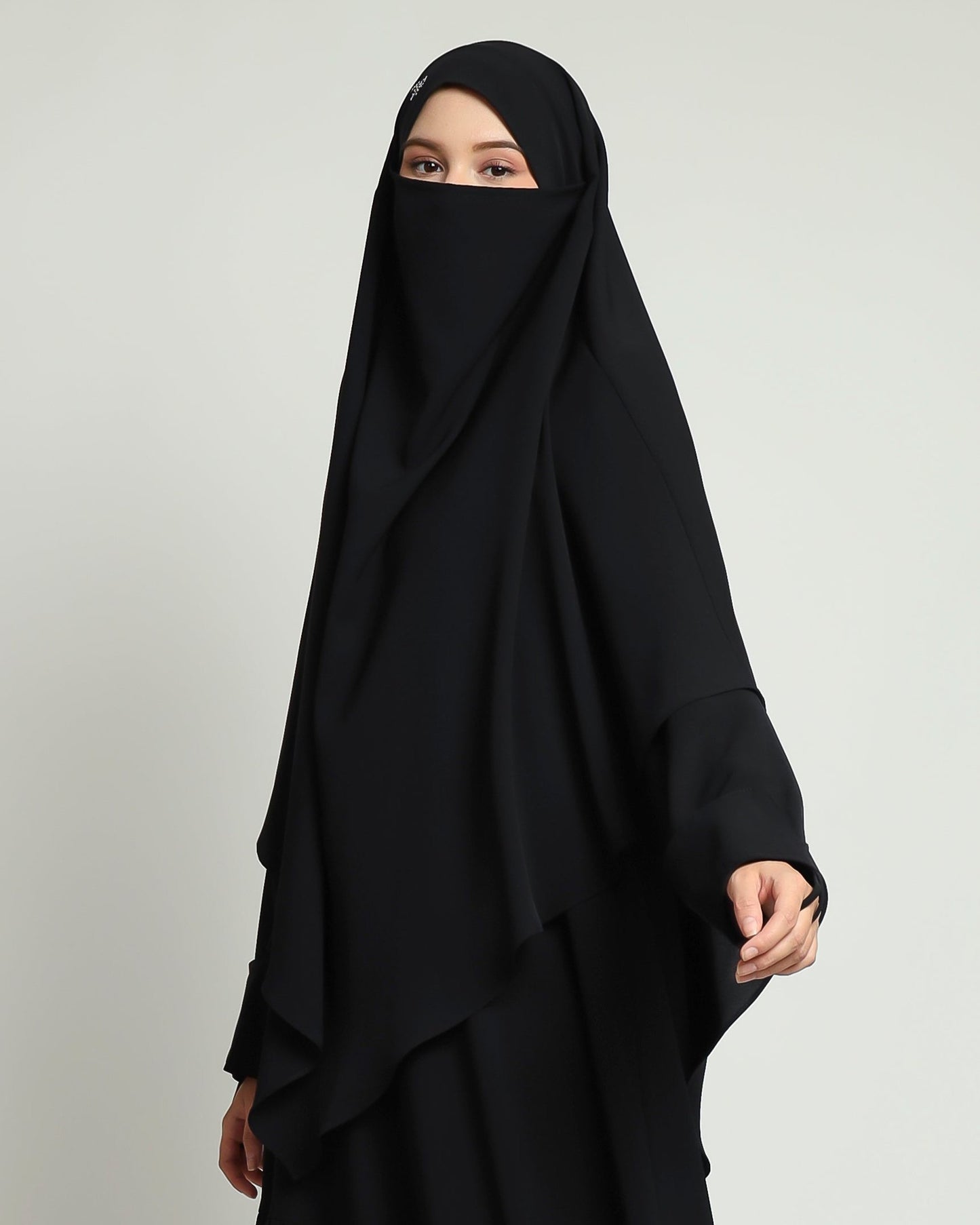 Alesha French Khimar - Black