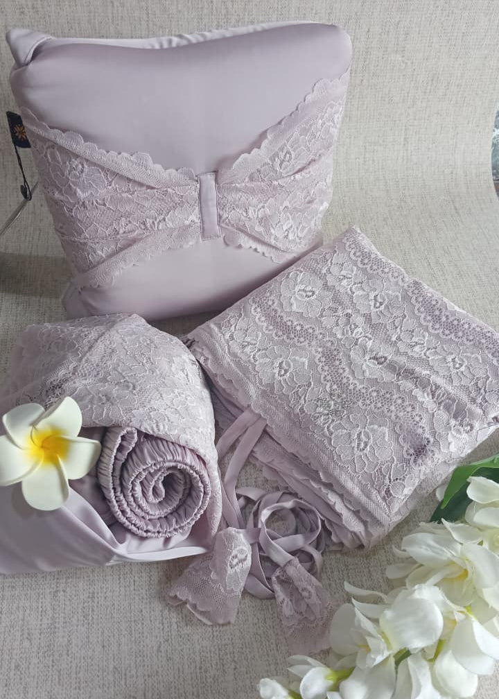 Lace Prayer Robe - Pink Lilac
