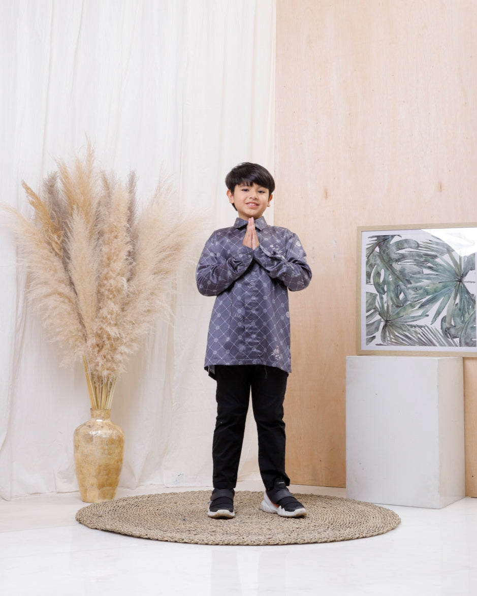 Suji Mono Shirt Boy - Navy