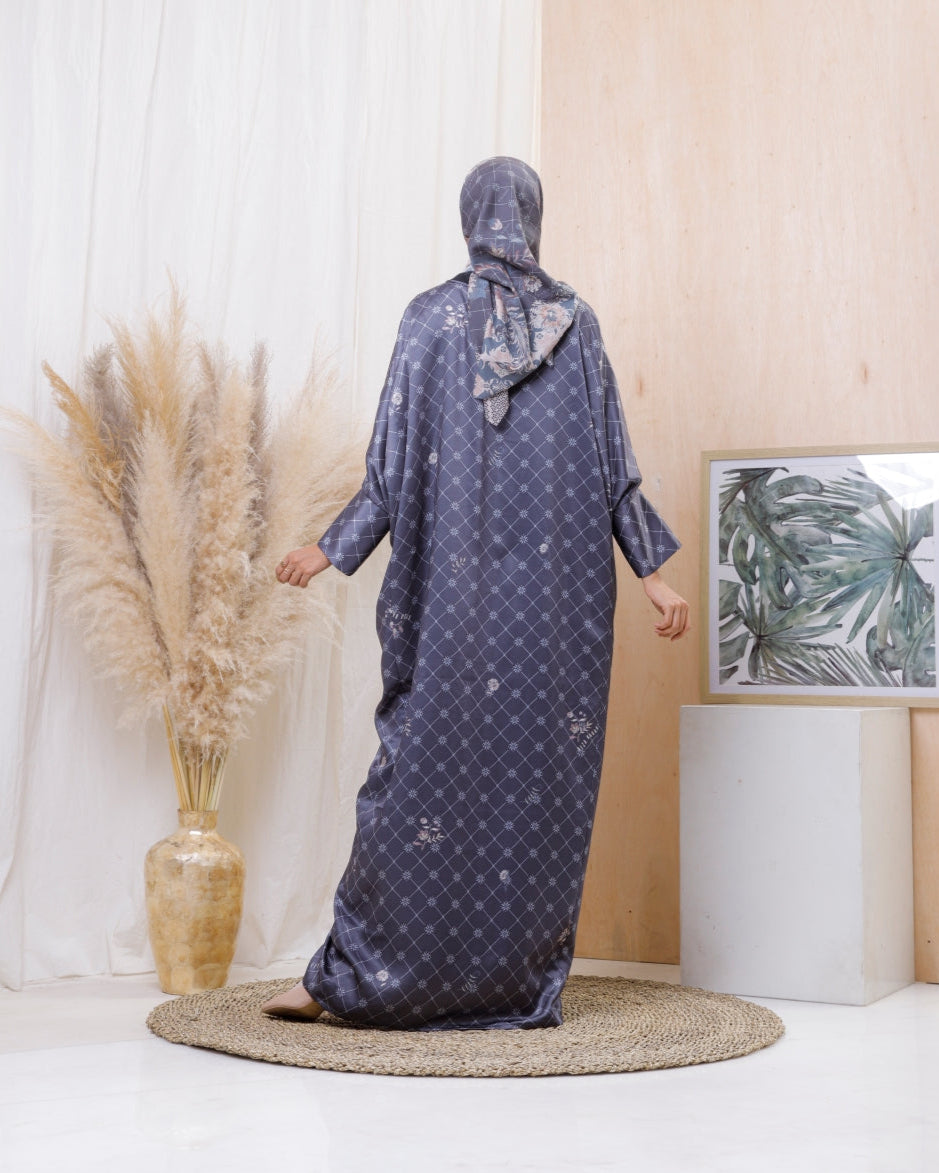 Suji Mono Kaftan - Navy