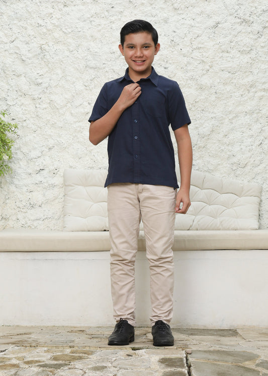 Kenji Shirt Boy - Navy