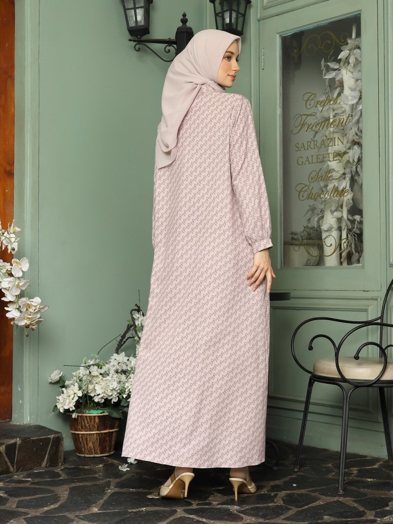 Ribbon Dress - Dusty Pink