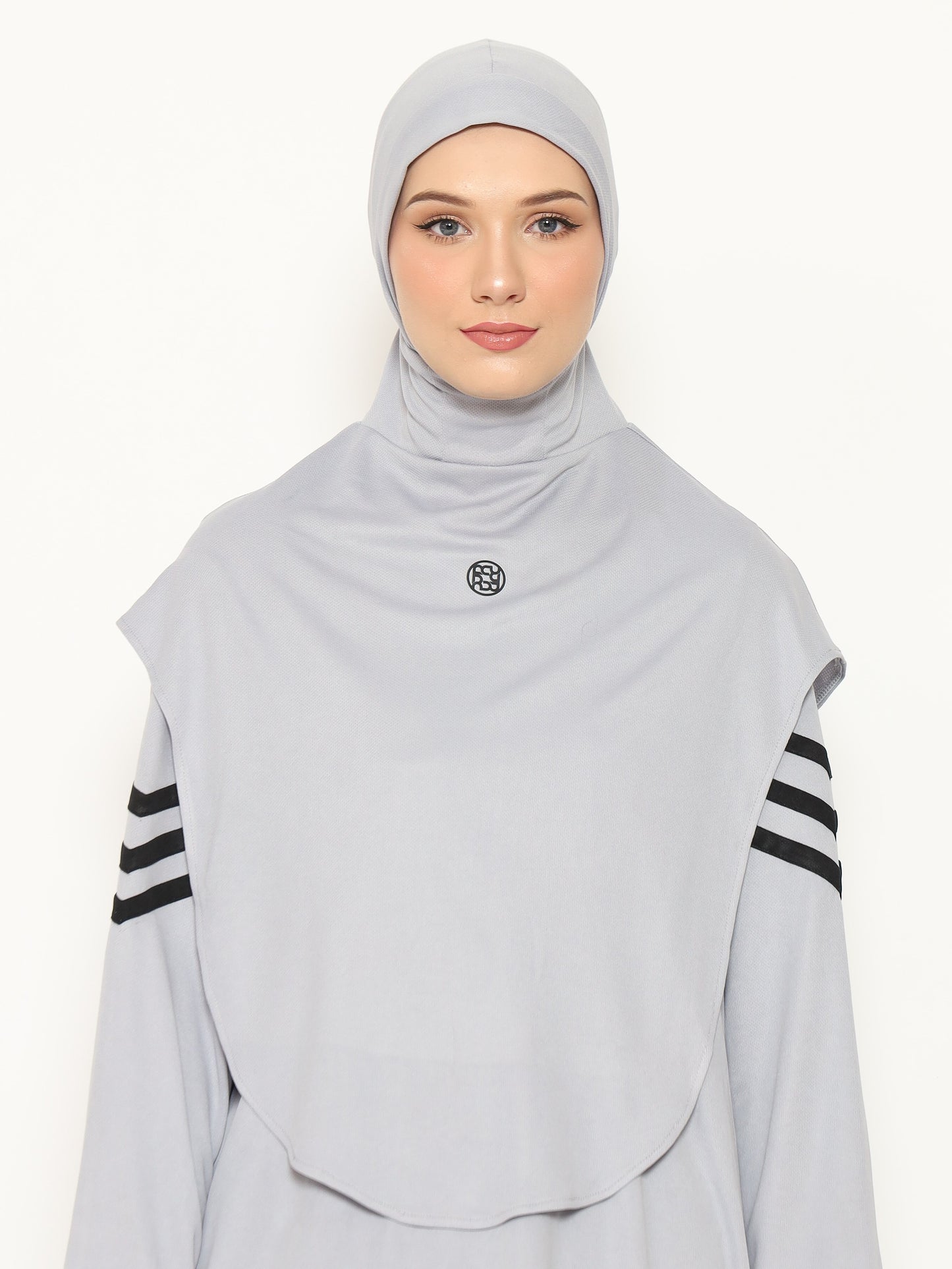 Bow Sport Hijab - Grey