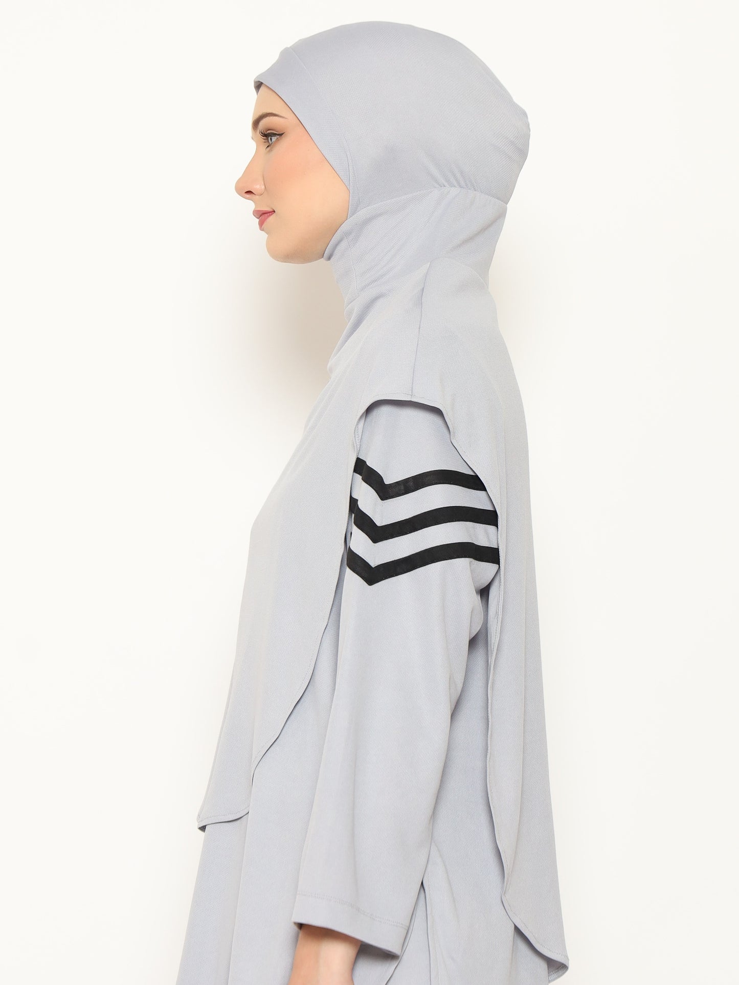 Bow Sport Hijab - Grey