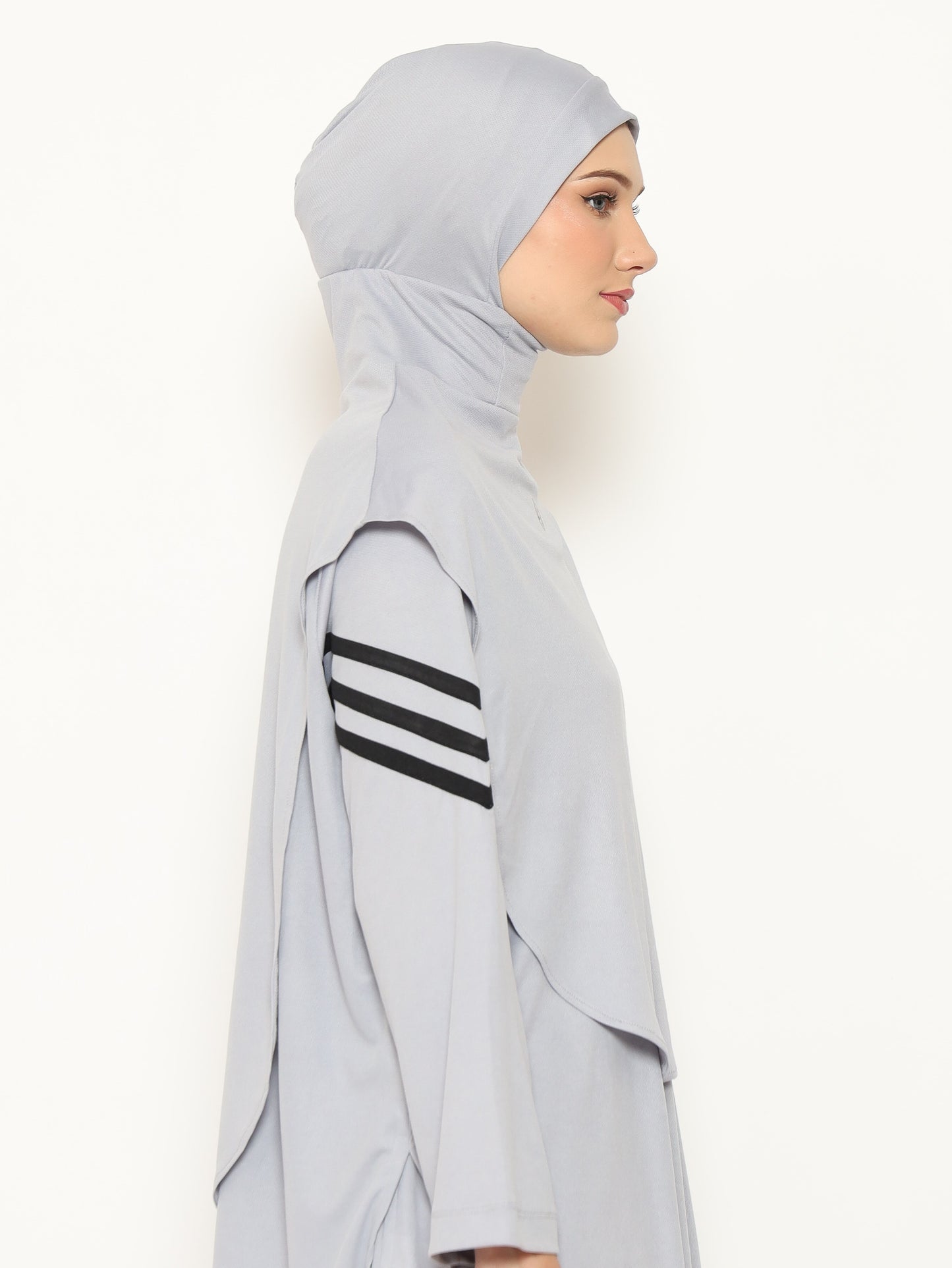 Bow Sport Hijab - Grey