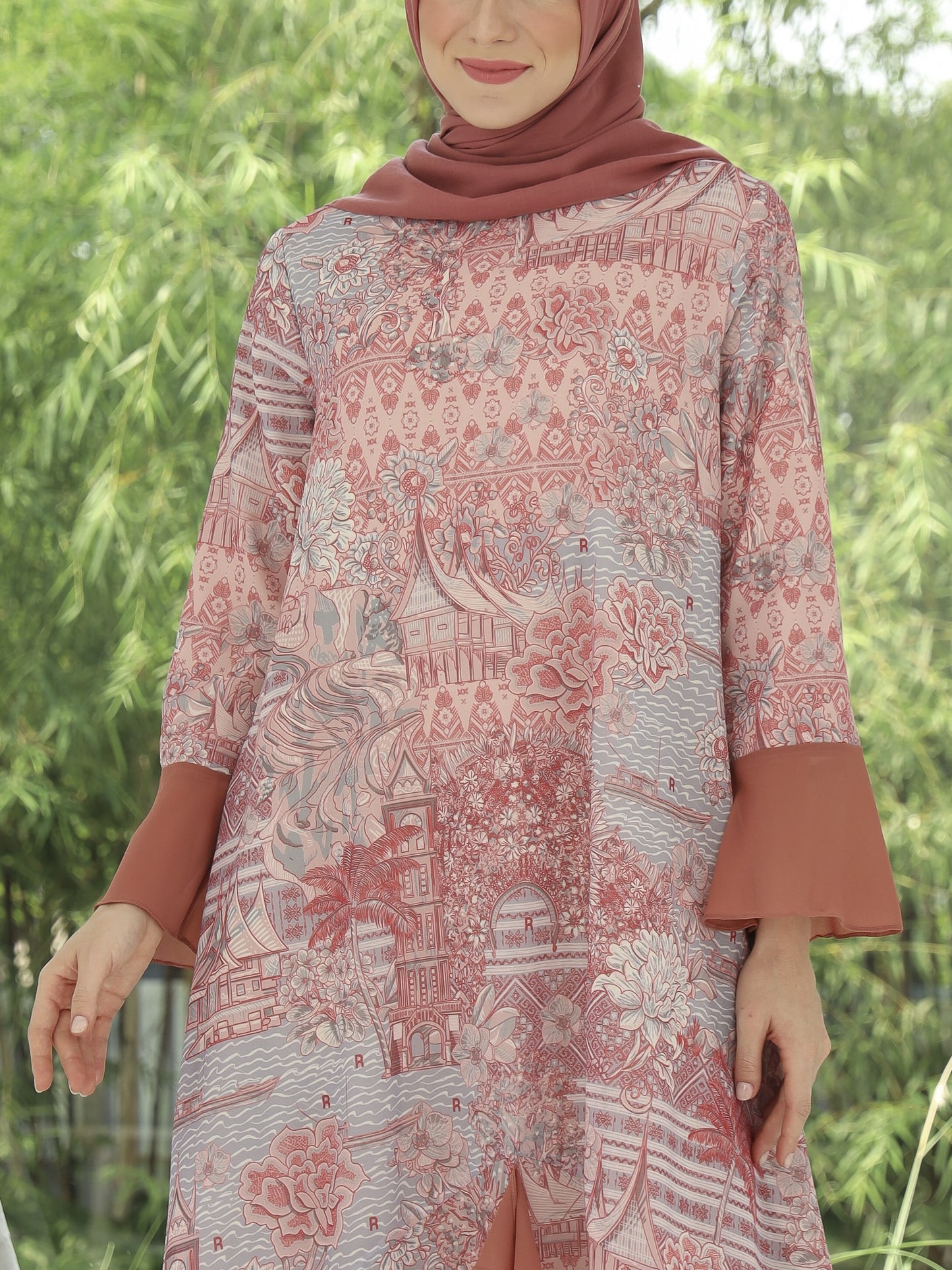 Elok Dress - Cherry