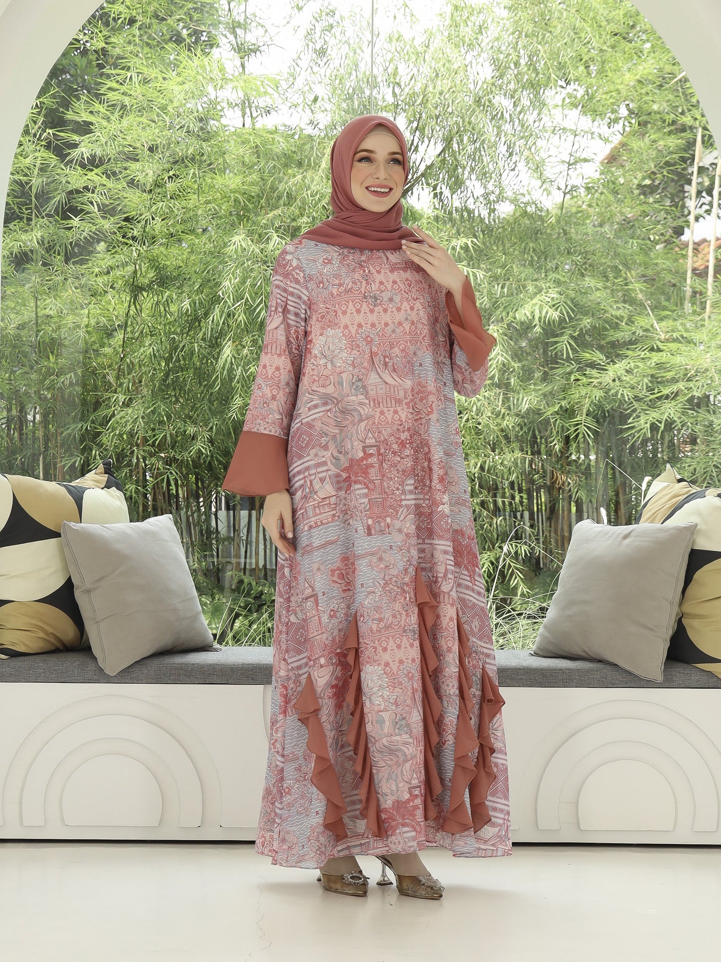 Elok Dress - Cherry