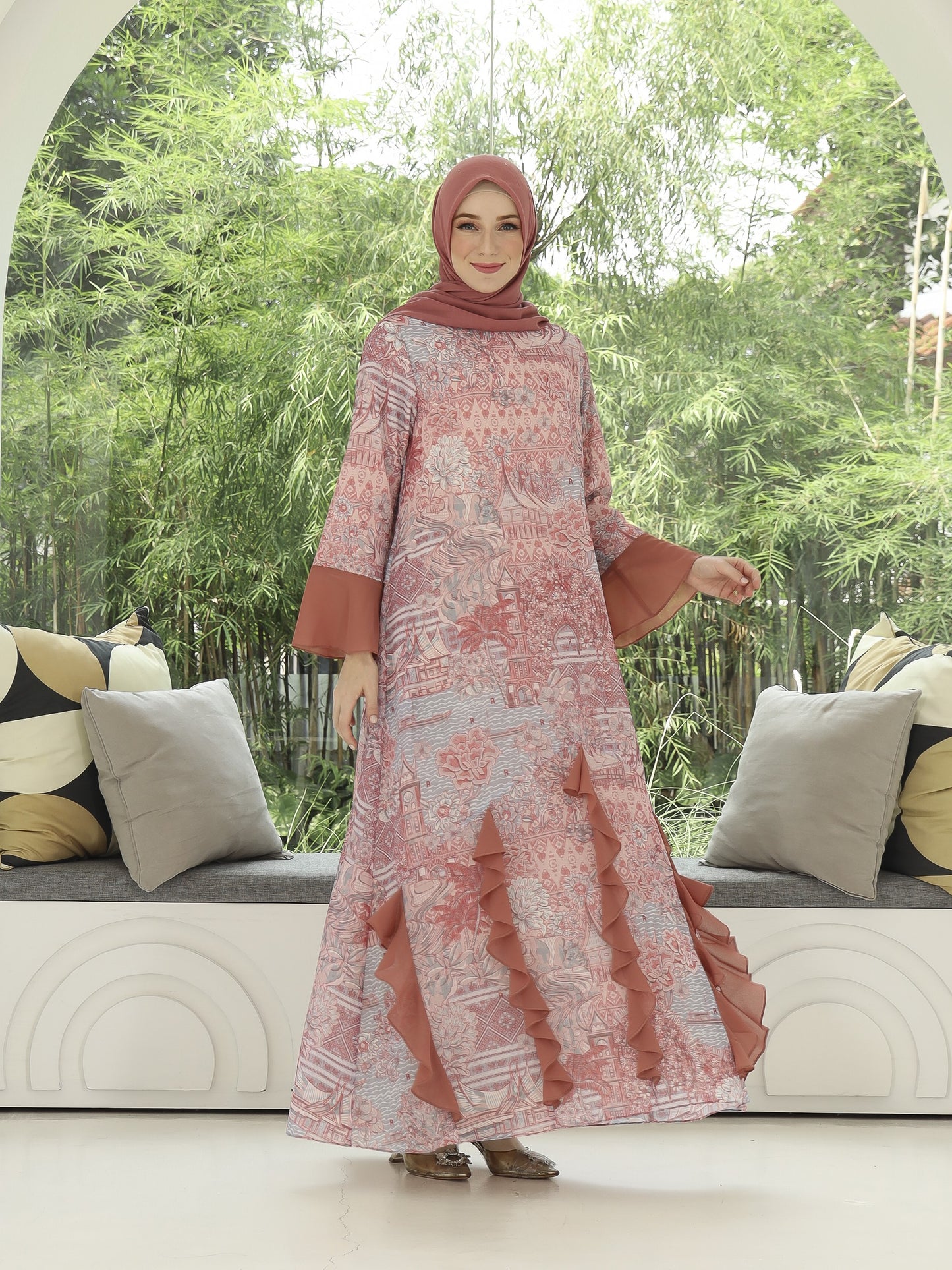 Elok Dress - Cherry