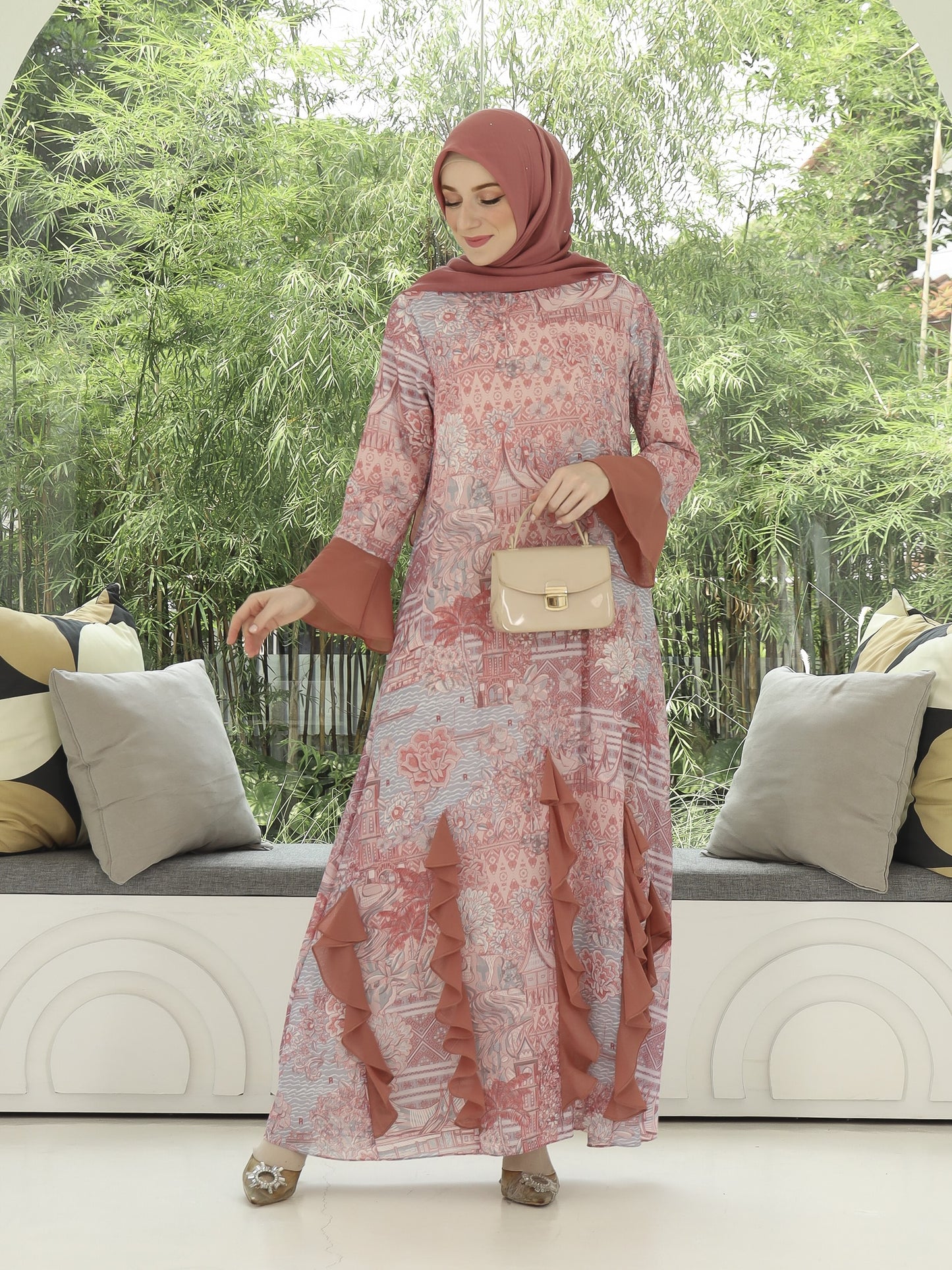 Elok Dress - Cherry