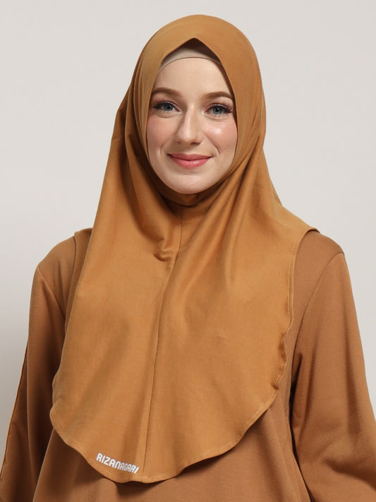 Clicker Sport Hijab - Almond Brown