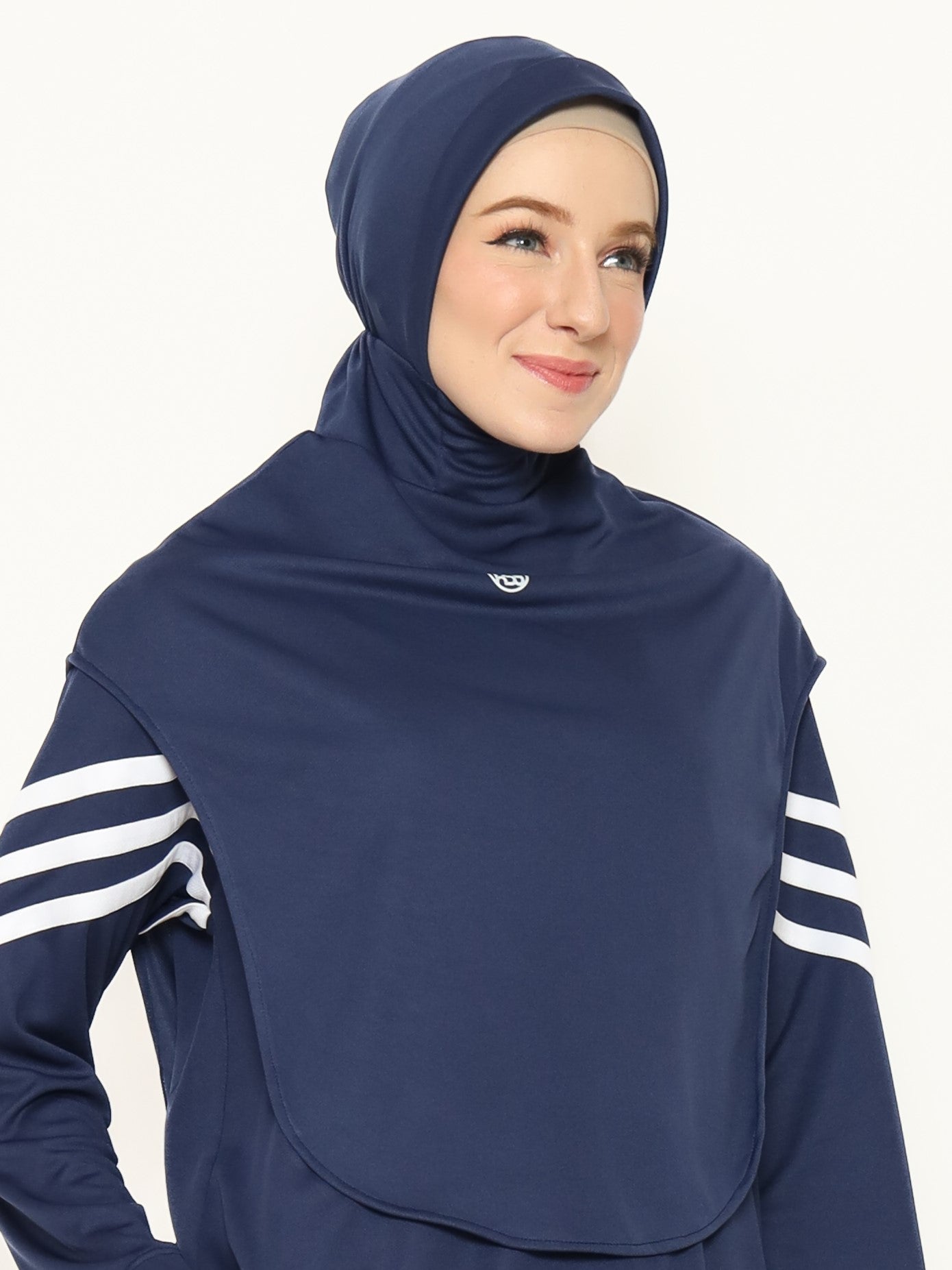 Bow Hijab Sport - Navy