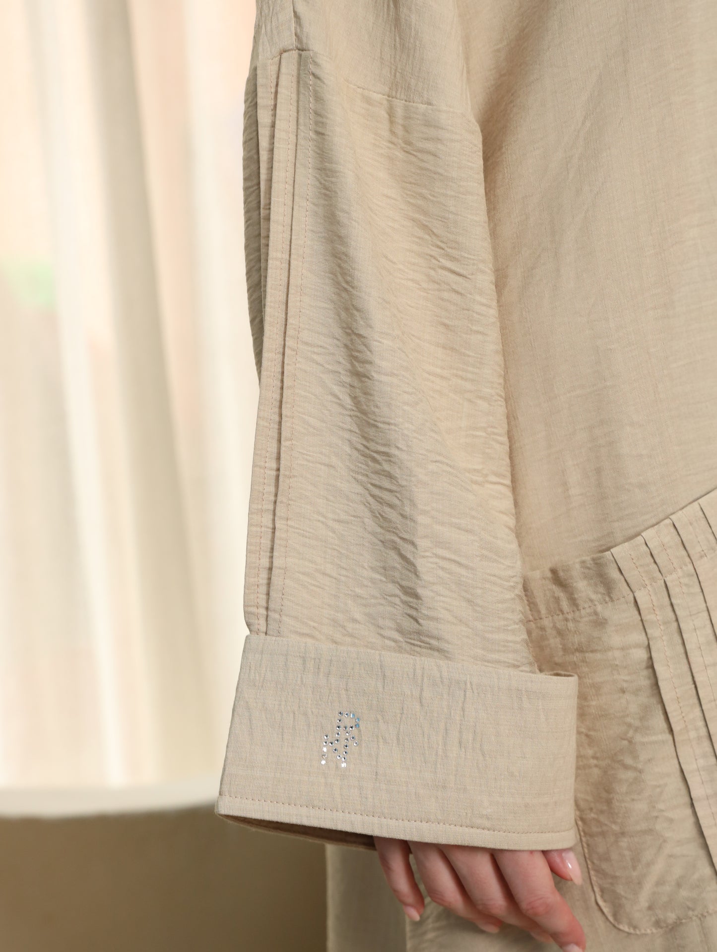 Slouchy Abaya - Natural