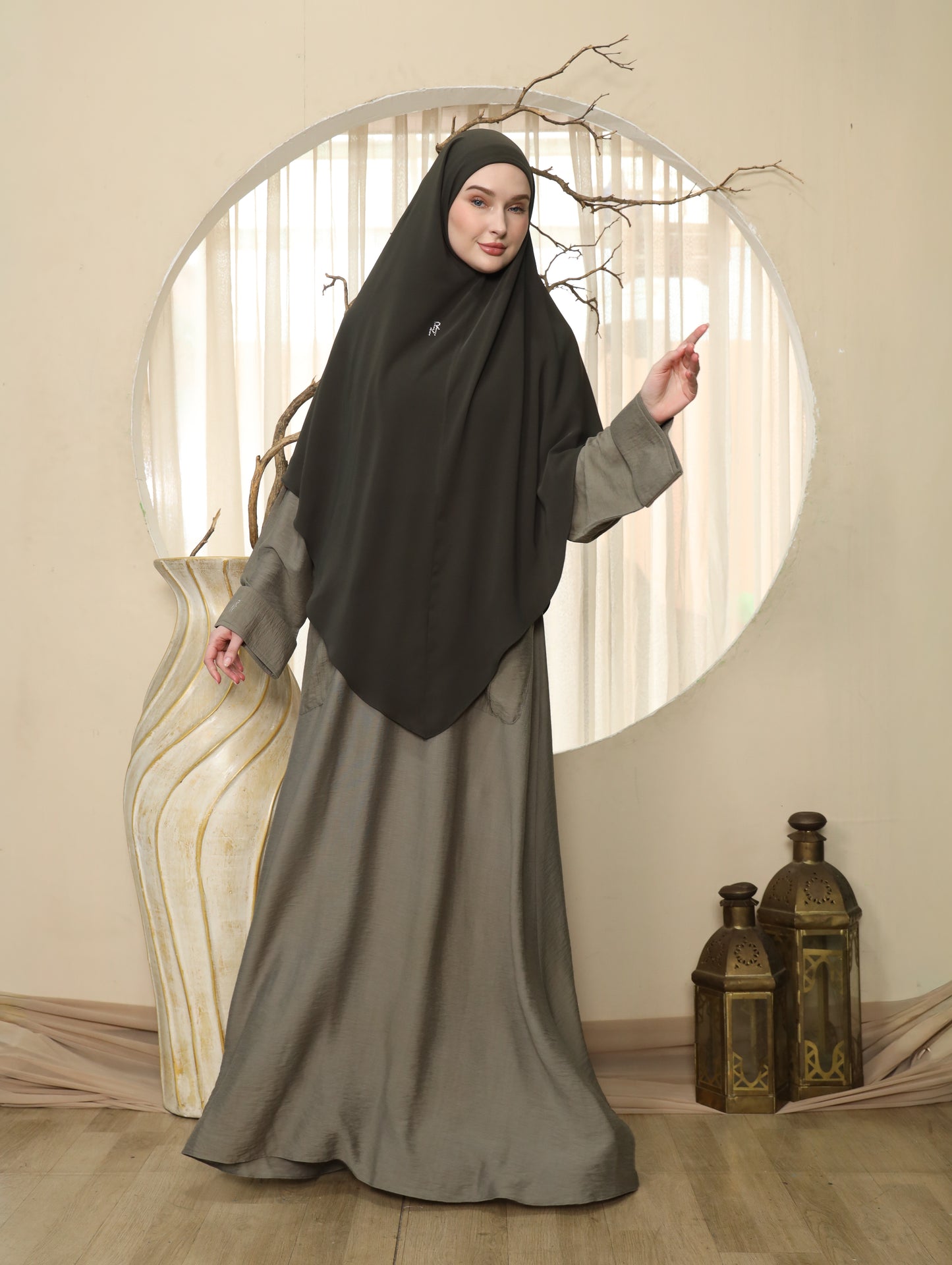 Slouchy Abaya - Olive
