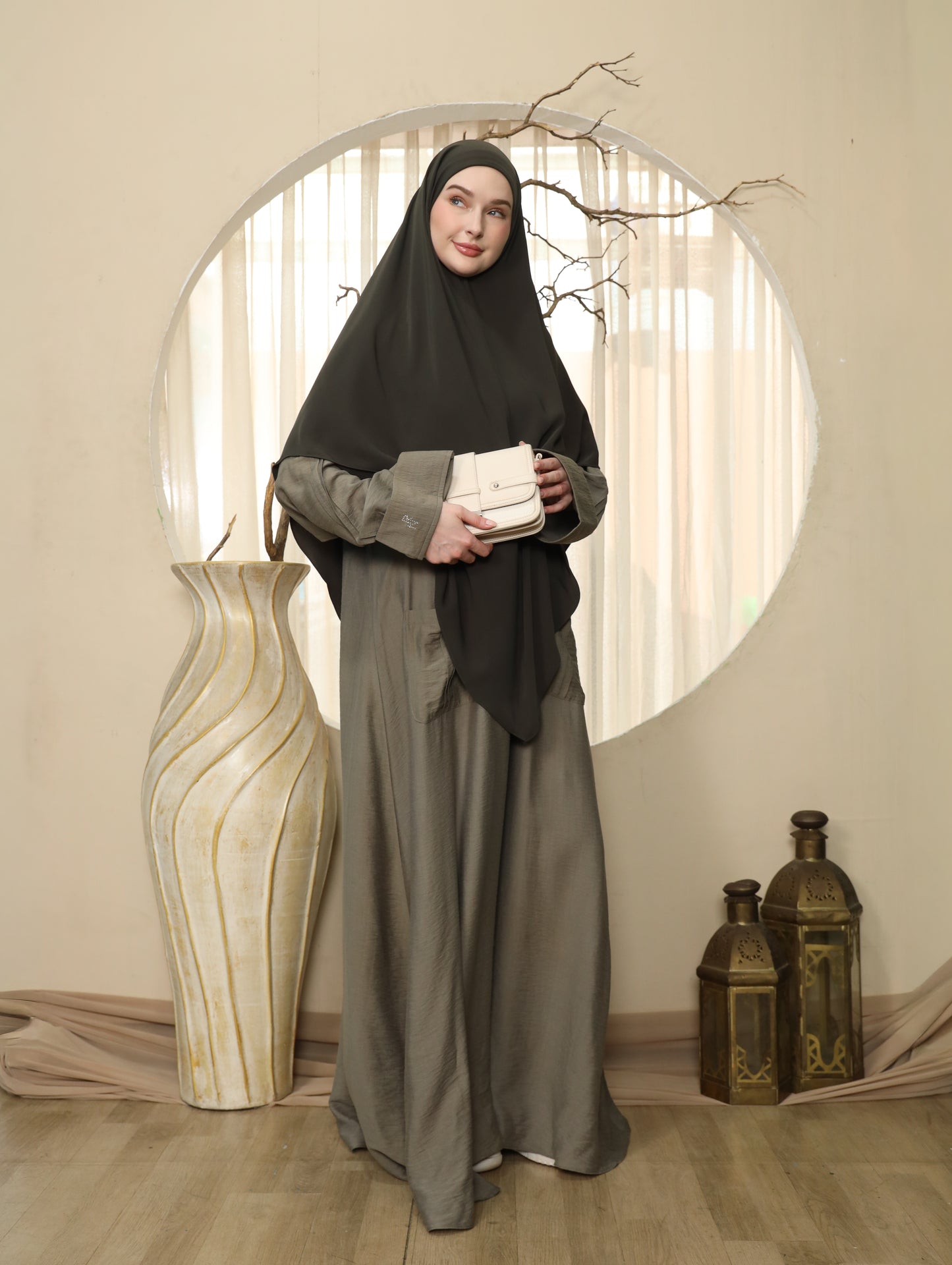 Slouchy Abaya - Olive