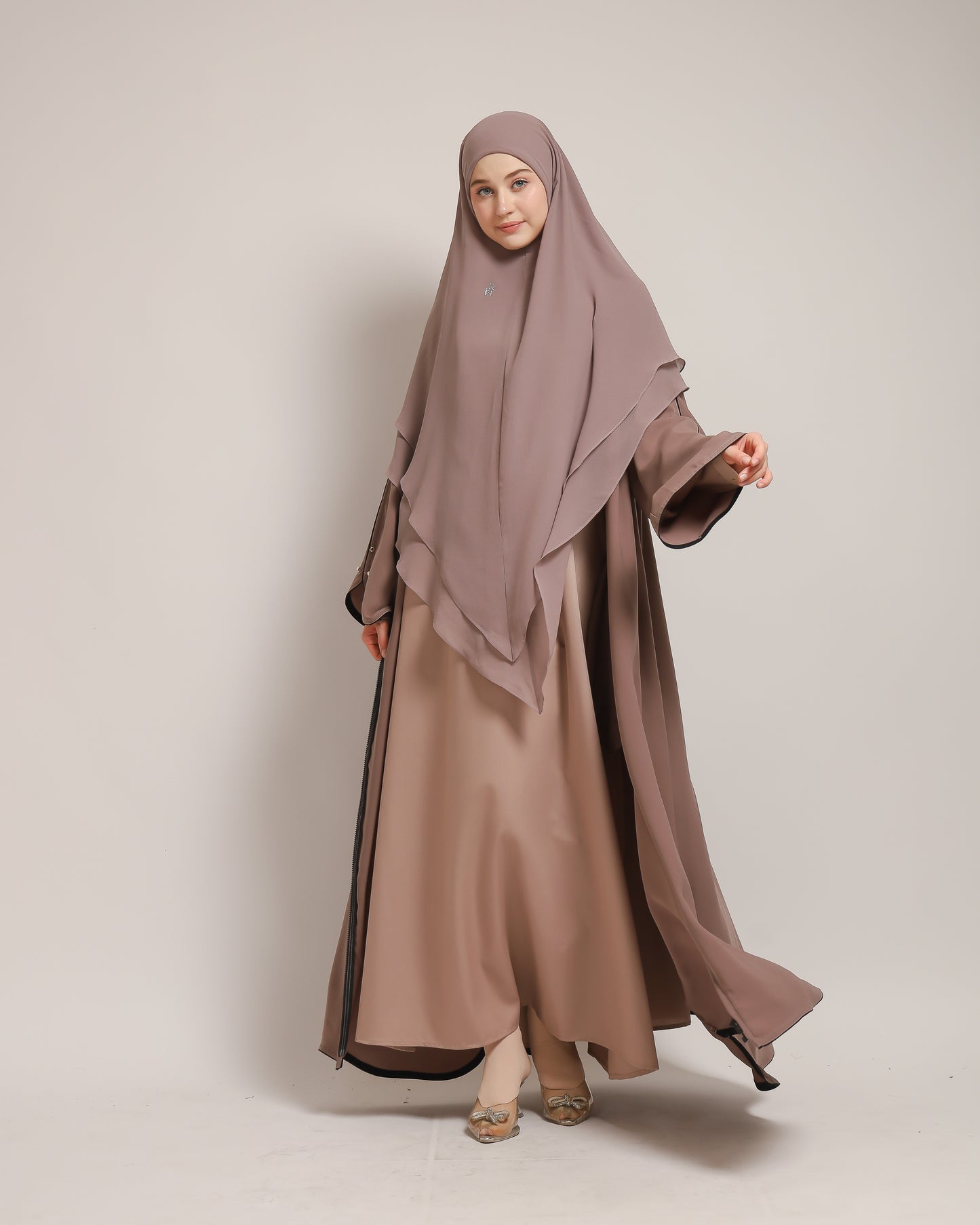 Zhafira Abaya -  Mocha Mousse