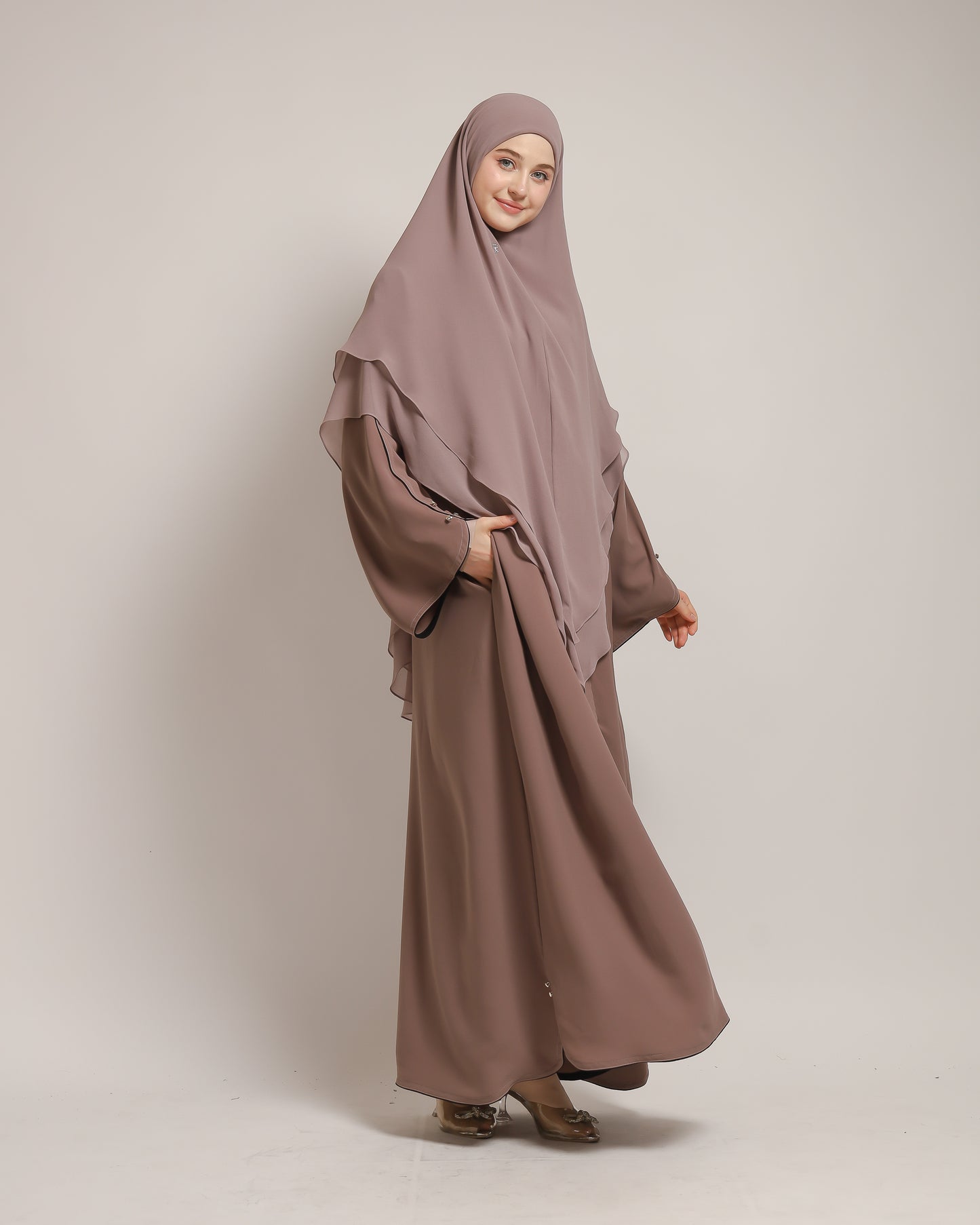 Zhafira Abaya -  Mocha Mousse
