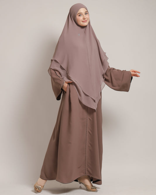 Zhafira Abaya -  Mocha Mousse