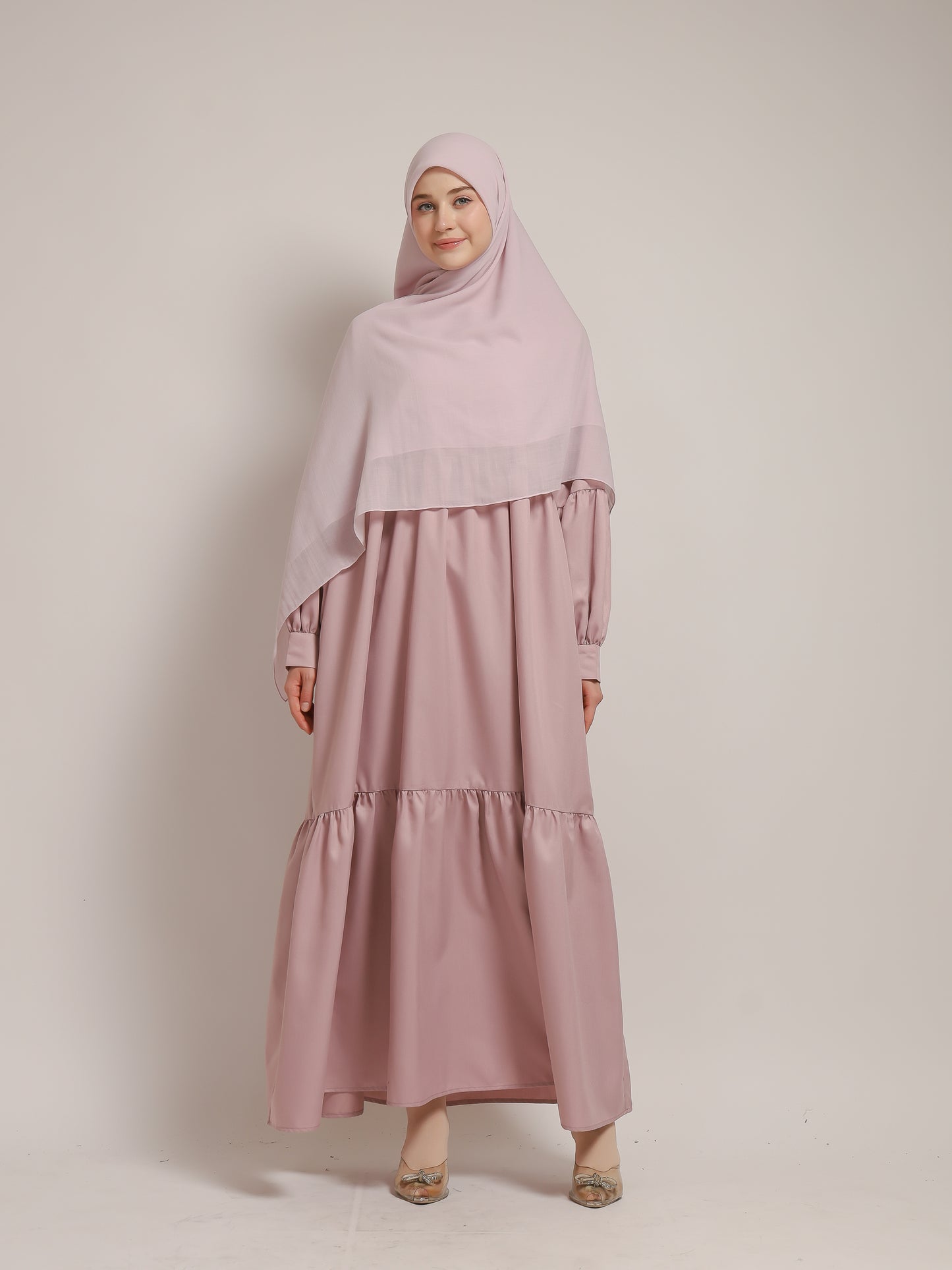 Layered Dress - Dusty Pink