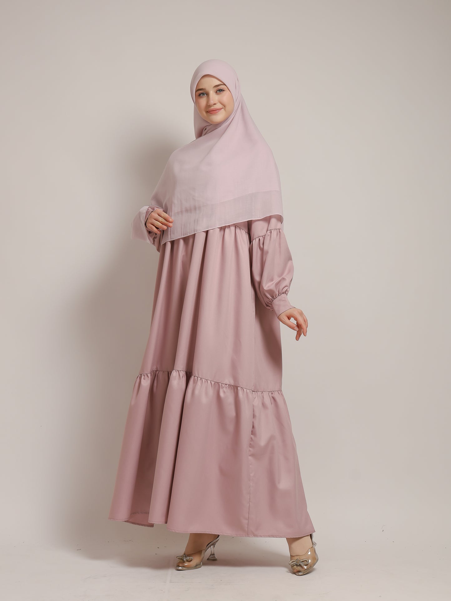 Layered Dress - Dusty Pink