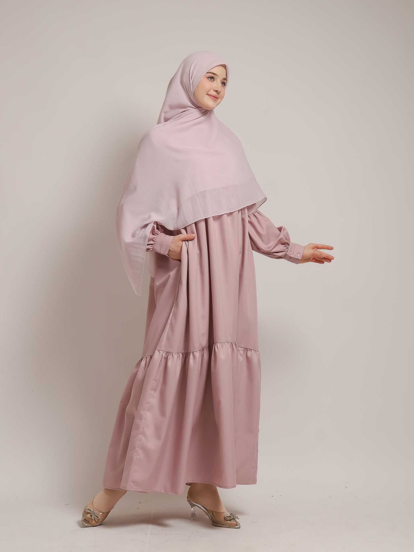Layered Dress - Dusty Pink