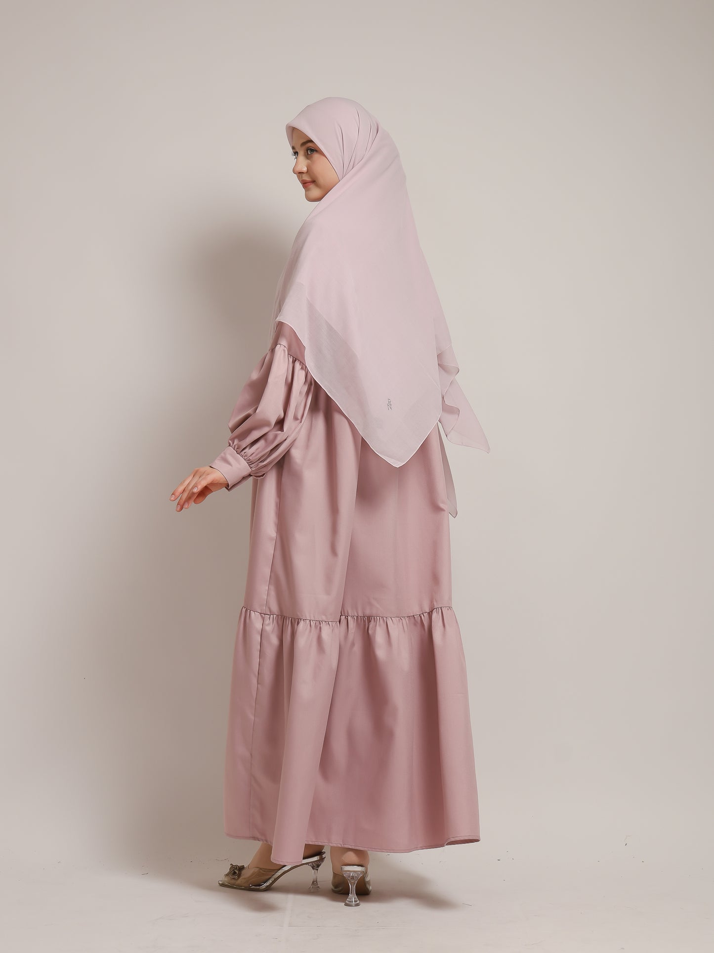 Layered Dress - Dusty Pink
