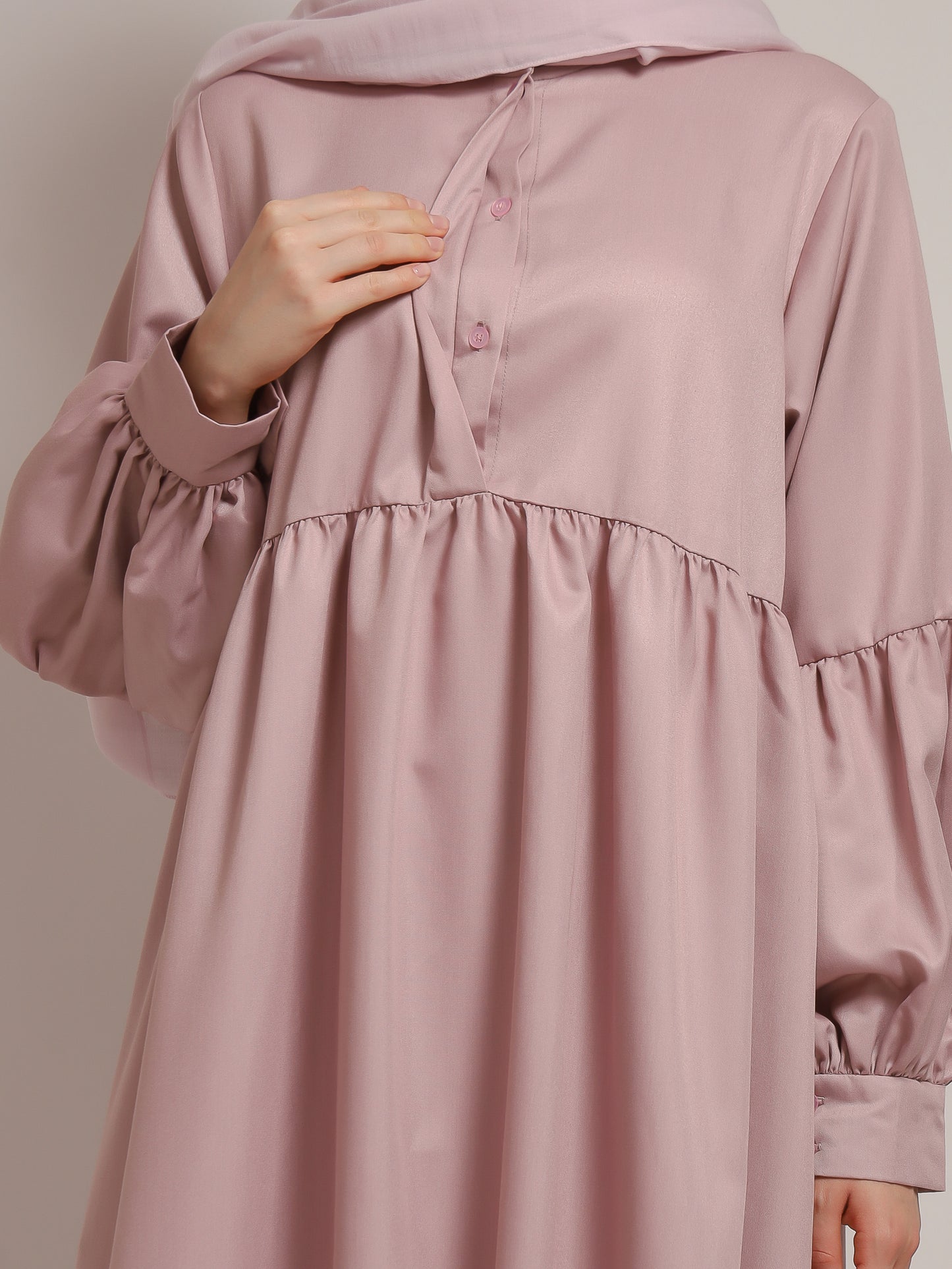 Layered Dress - Dusty Pink