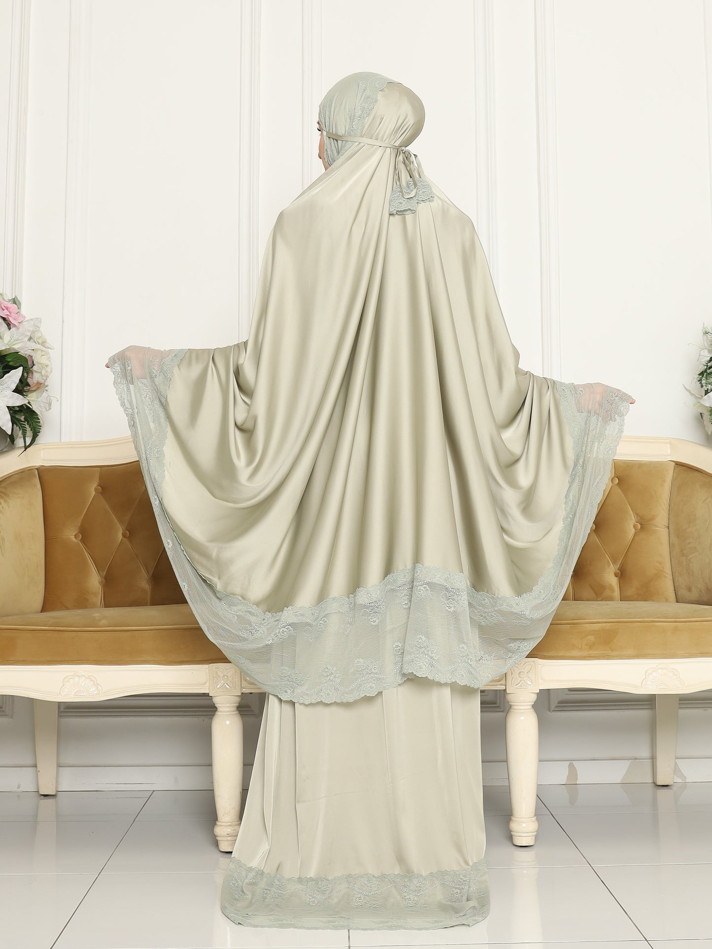 Lace Prayer Robe - Sage