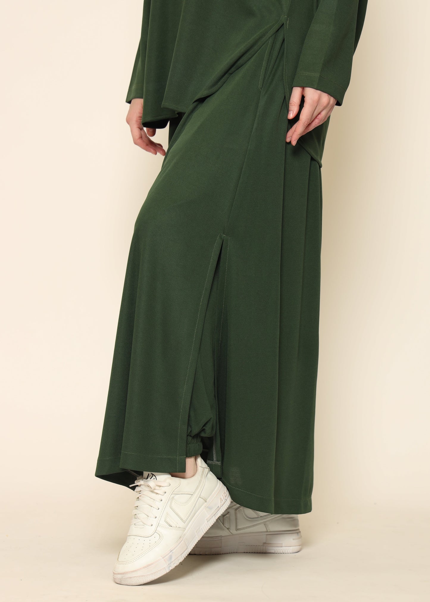 Bow Pants Skirt - Army