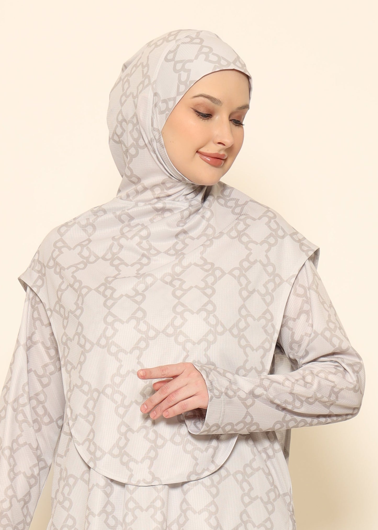 Padel Sport Hijab - Marshmallow