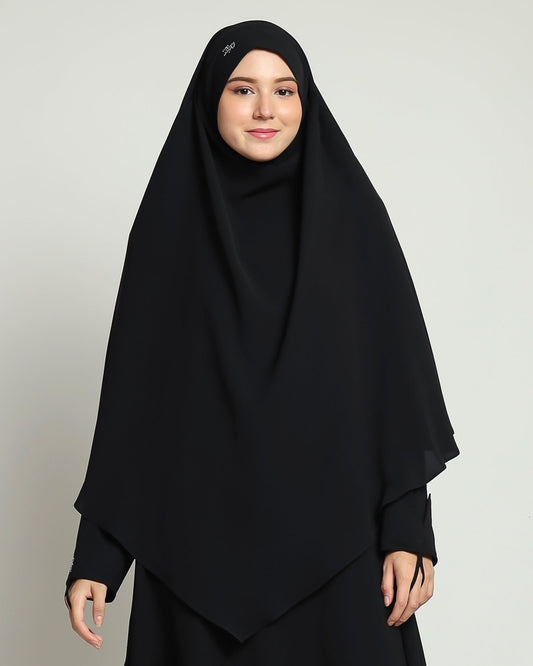 Alesha French Khimar - Black