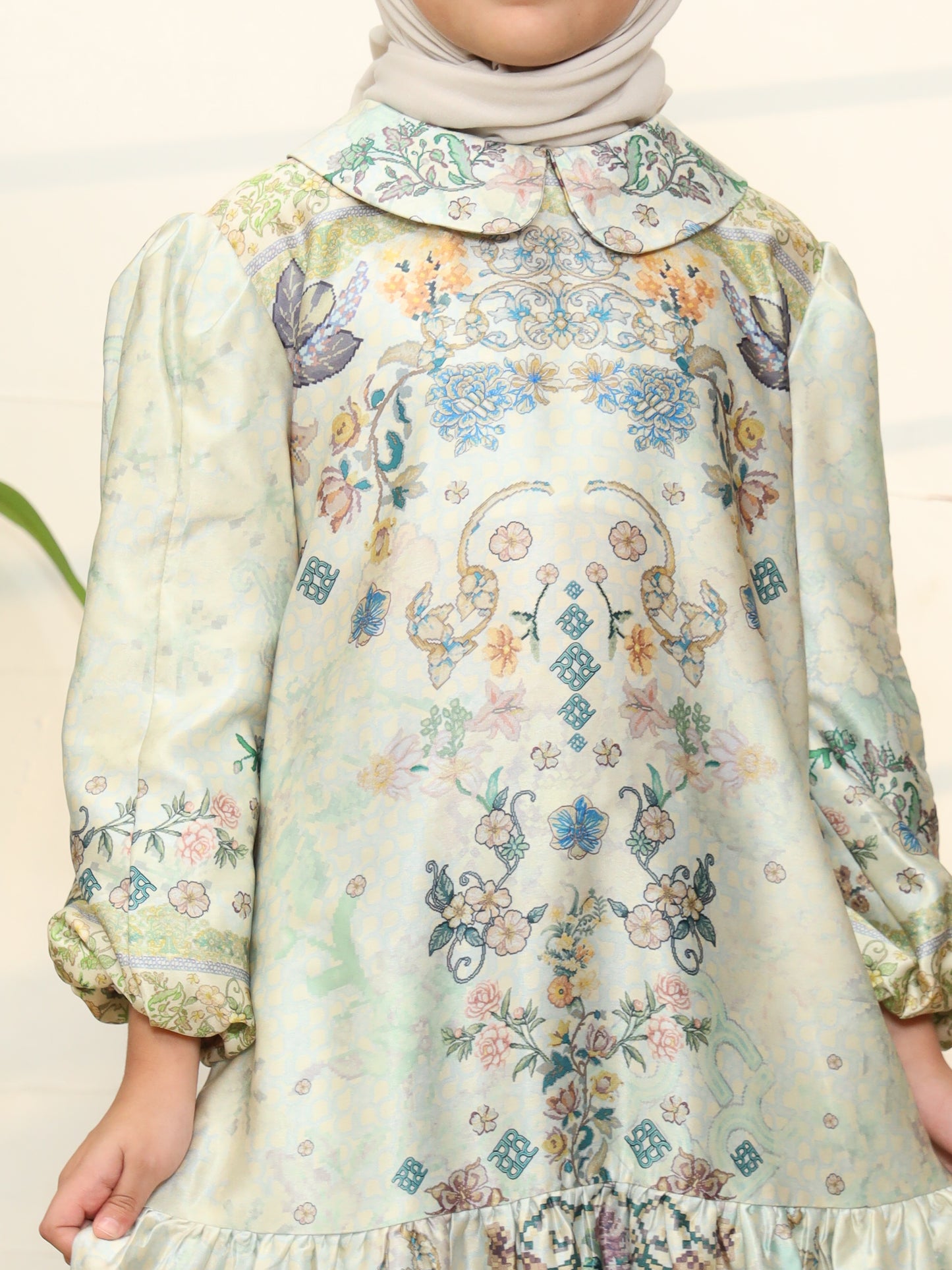 Mande Dress Girls - Matcha