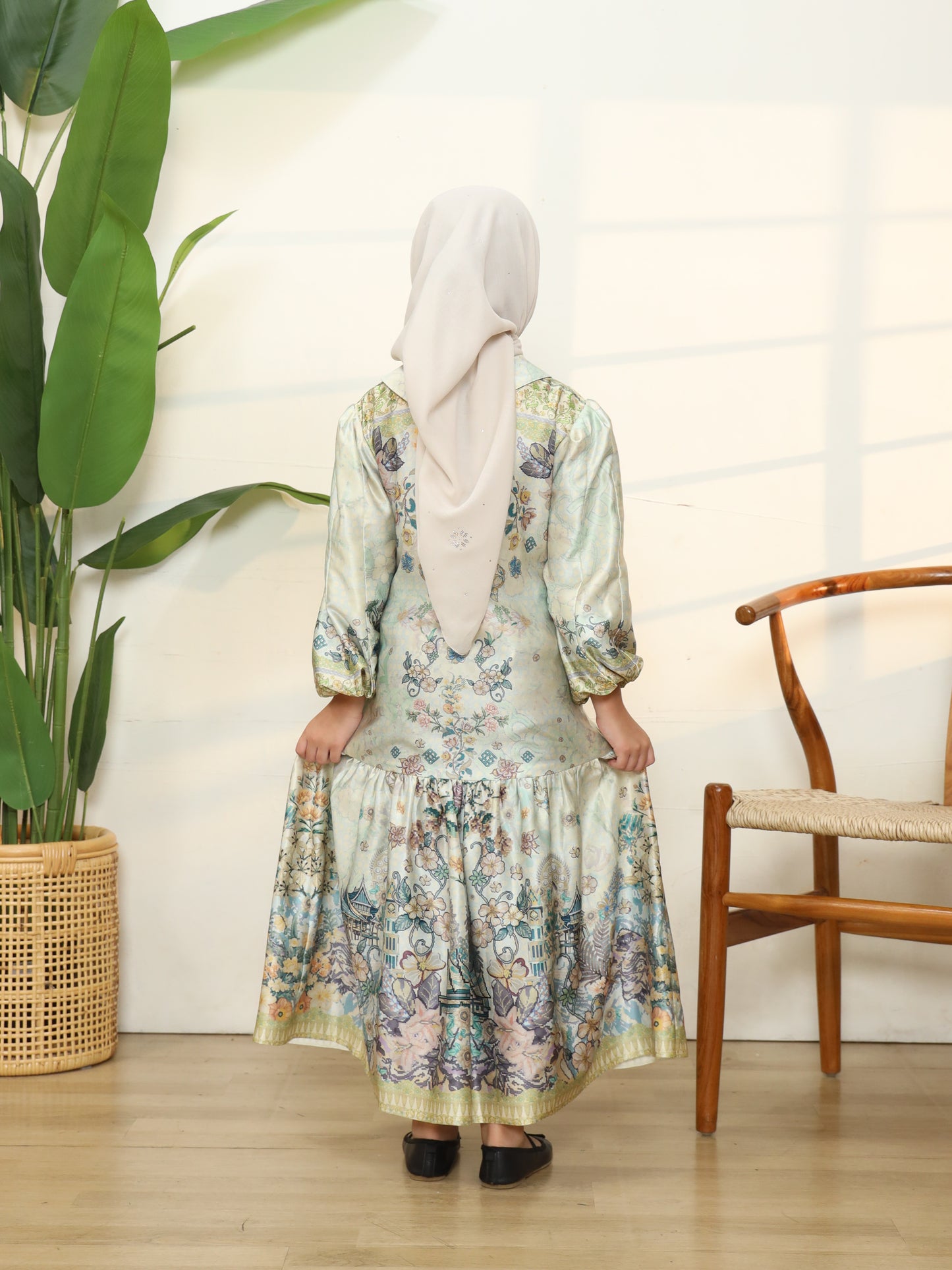 Mande Dress Girls - Matcha
