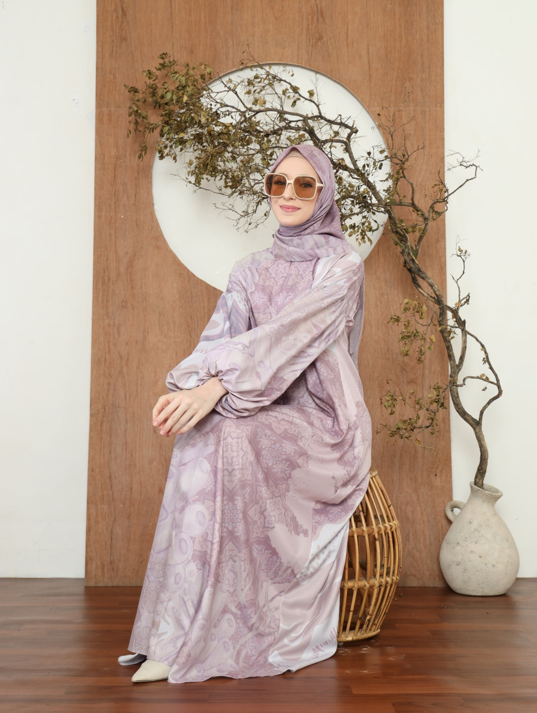 Oman Dress - Elderberry