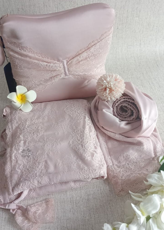 Lace Prayer Robe - Pink Blossom