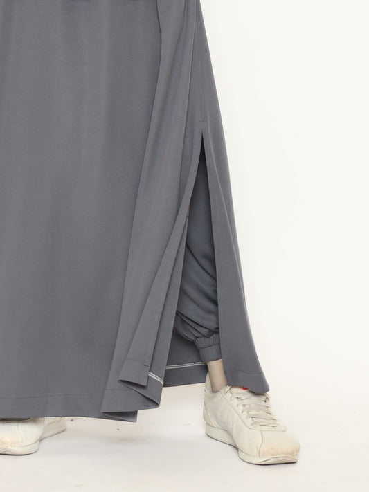 Bow Pants Skirt - Dark Grey