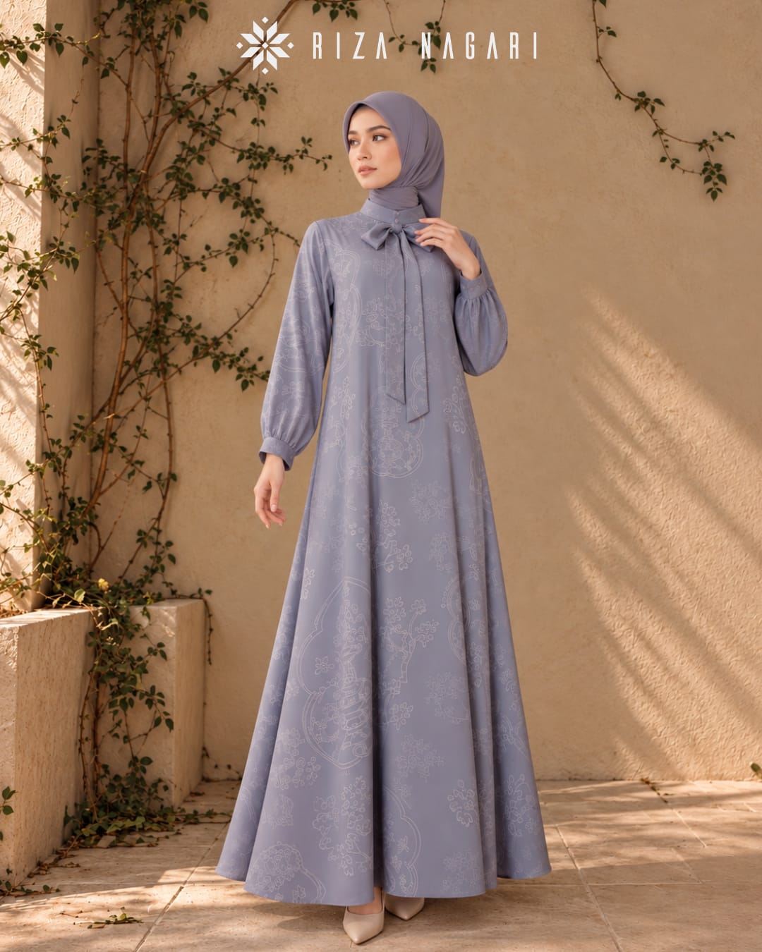Ribbon Dress - Silver