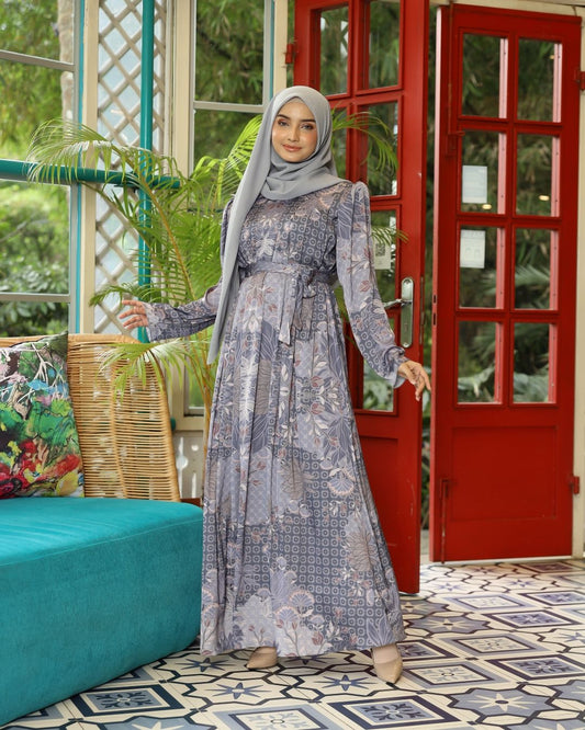 Nuci Dress - Ombre Blue